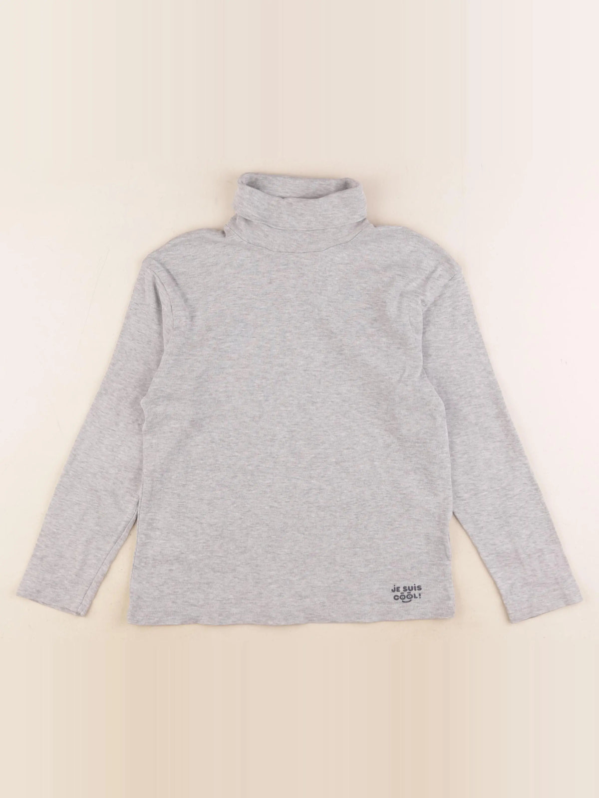 Vertbaudet - sous-pull gris - 10 ans