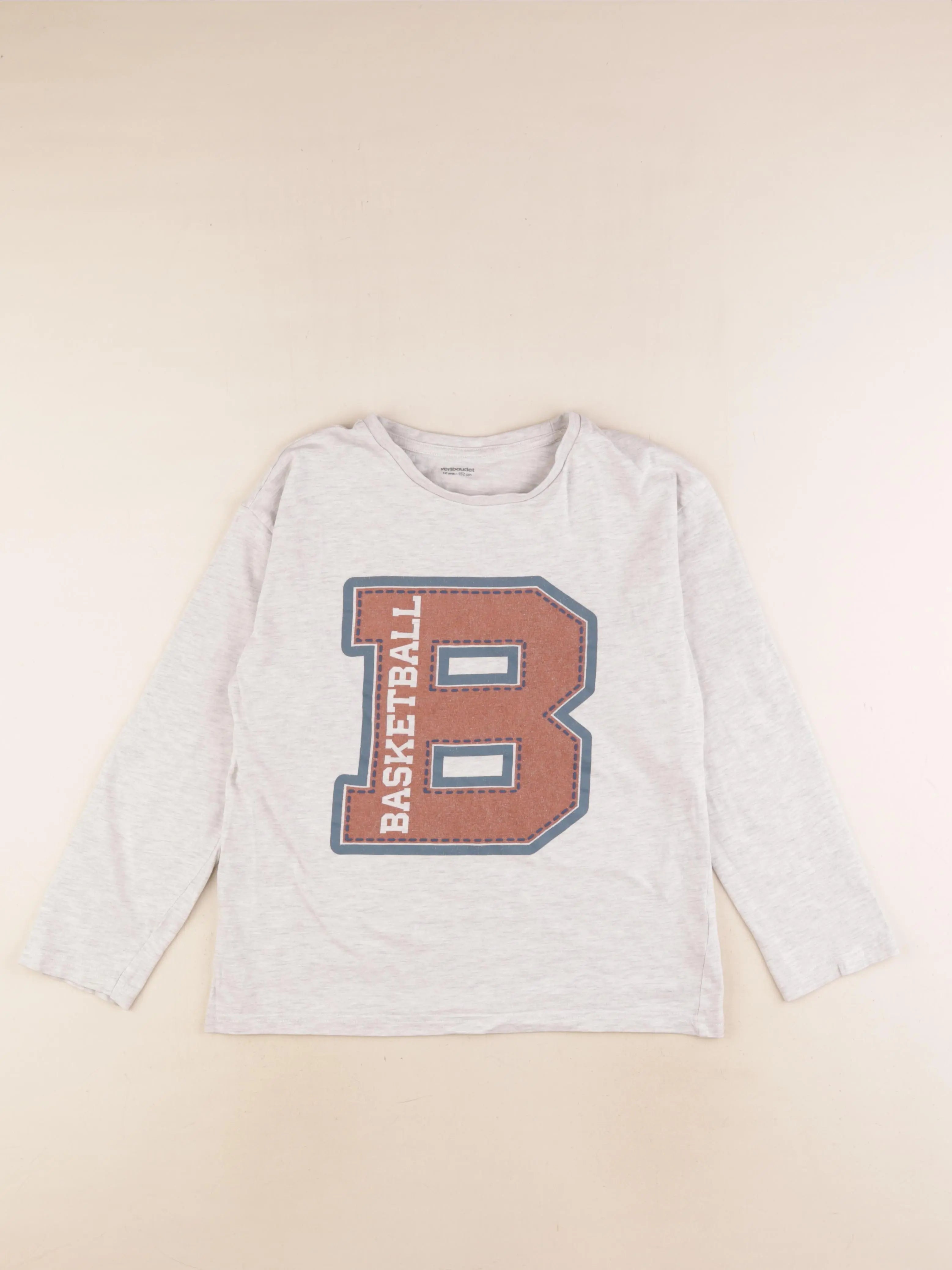 Vertbaudet - tee-shirt gris - 12 ans