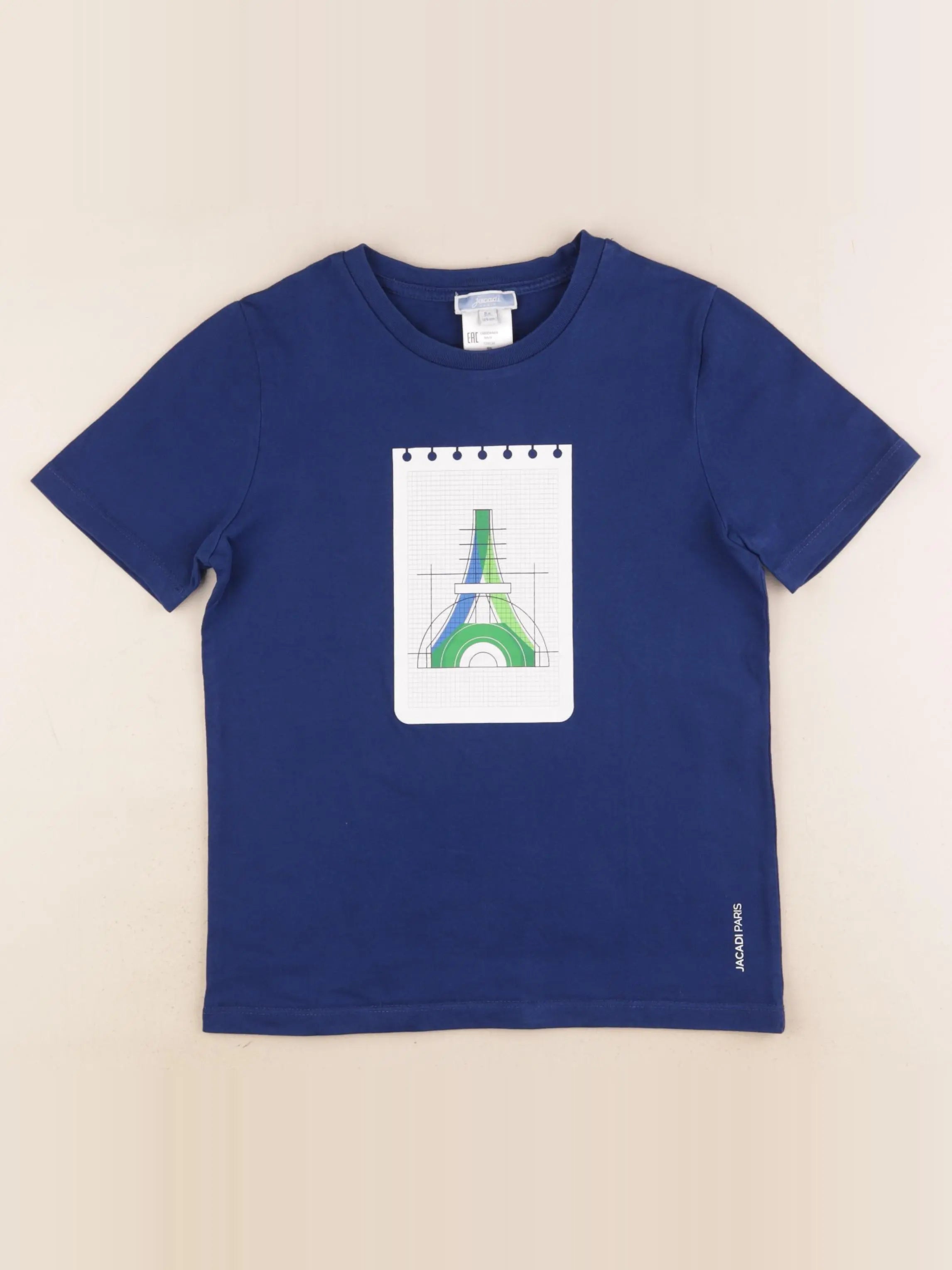 Jacadi - tee-shirt bleu - 8 ans