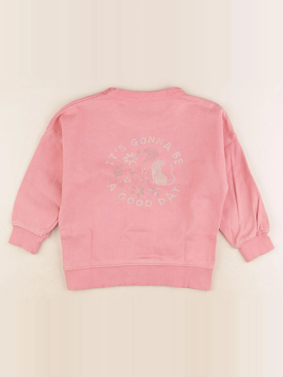 Vertbaudet - sweat rose - 3 ans