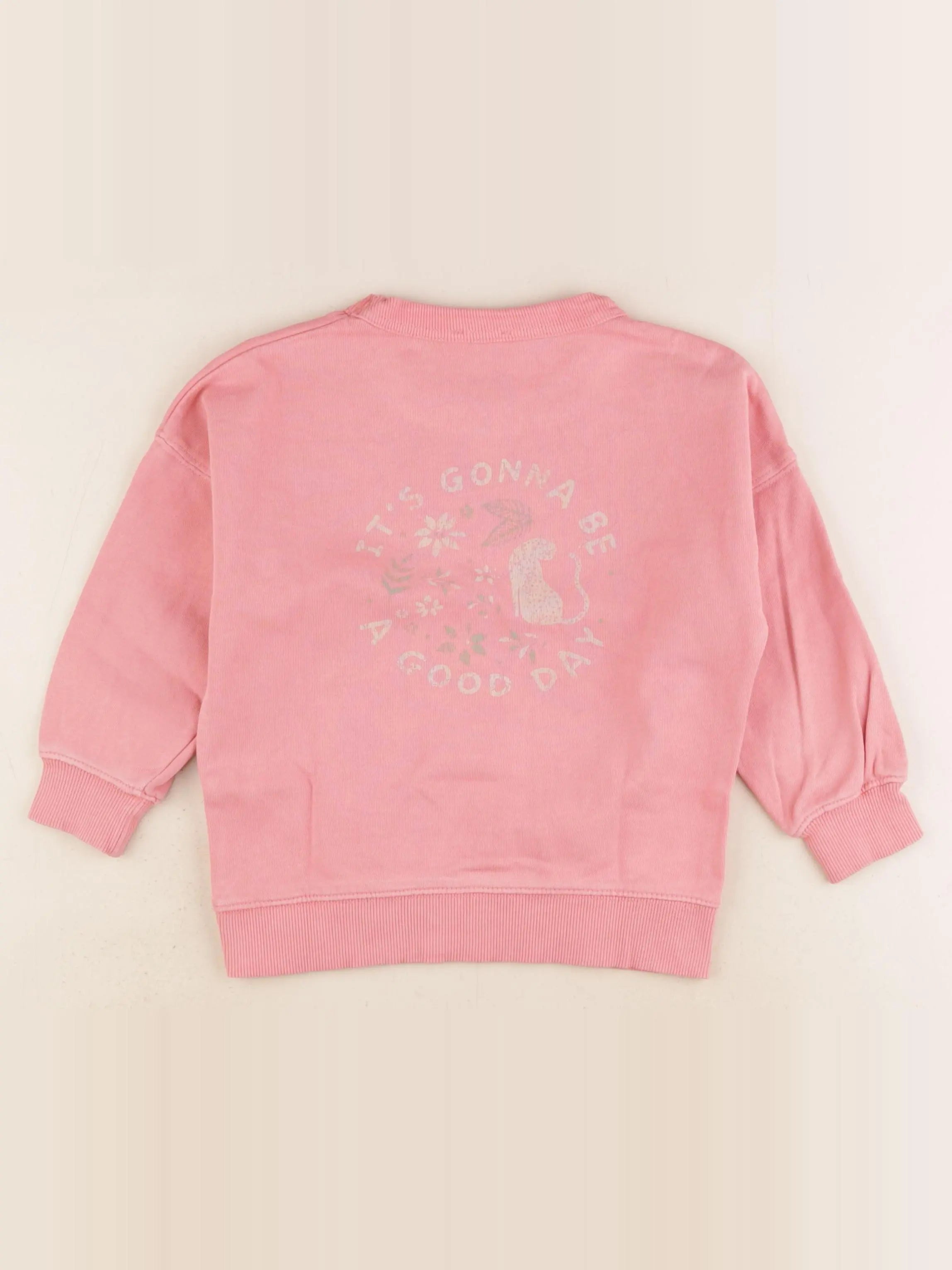 Vertbaudet - sweat rose - 3 ans