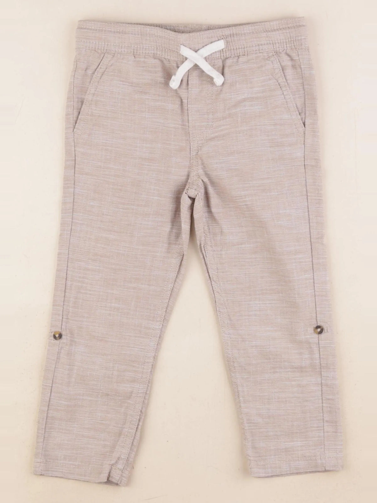 Vertbaudet - pantalon beige - 3 ans
