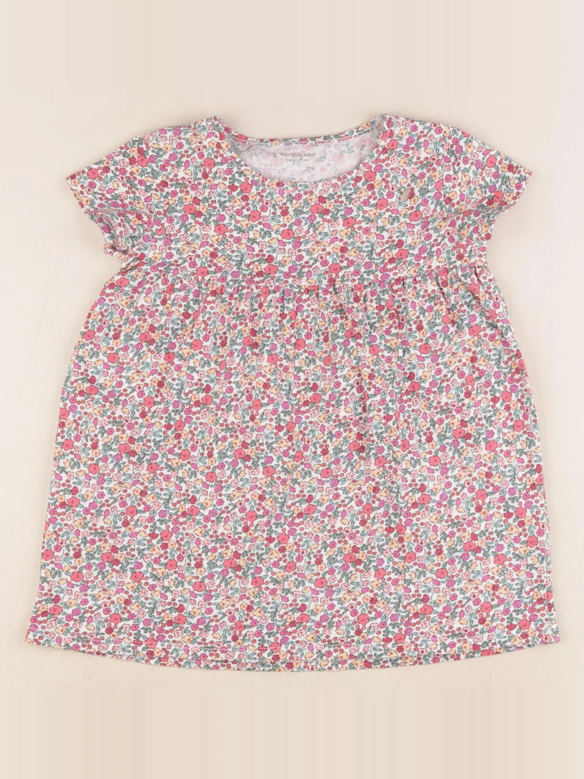 Vertbaudet - robe multicolore - 3 ans