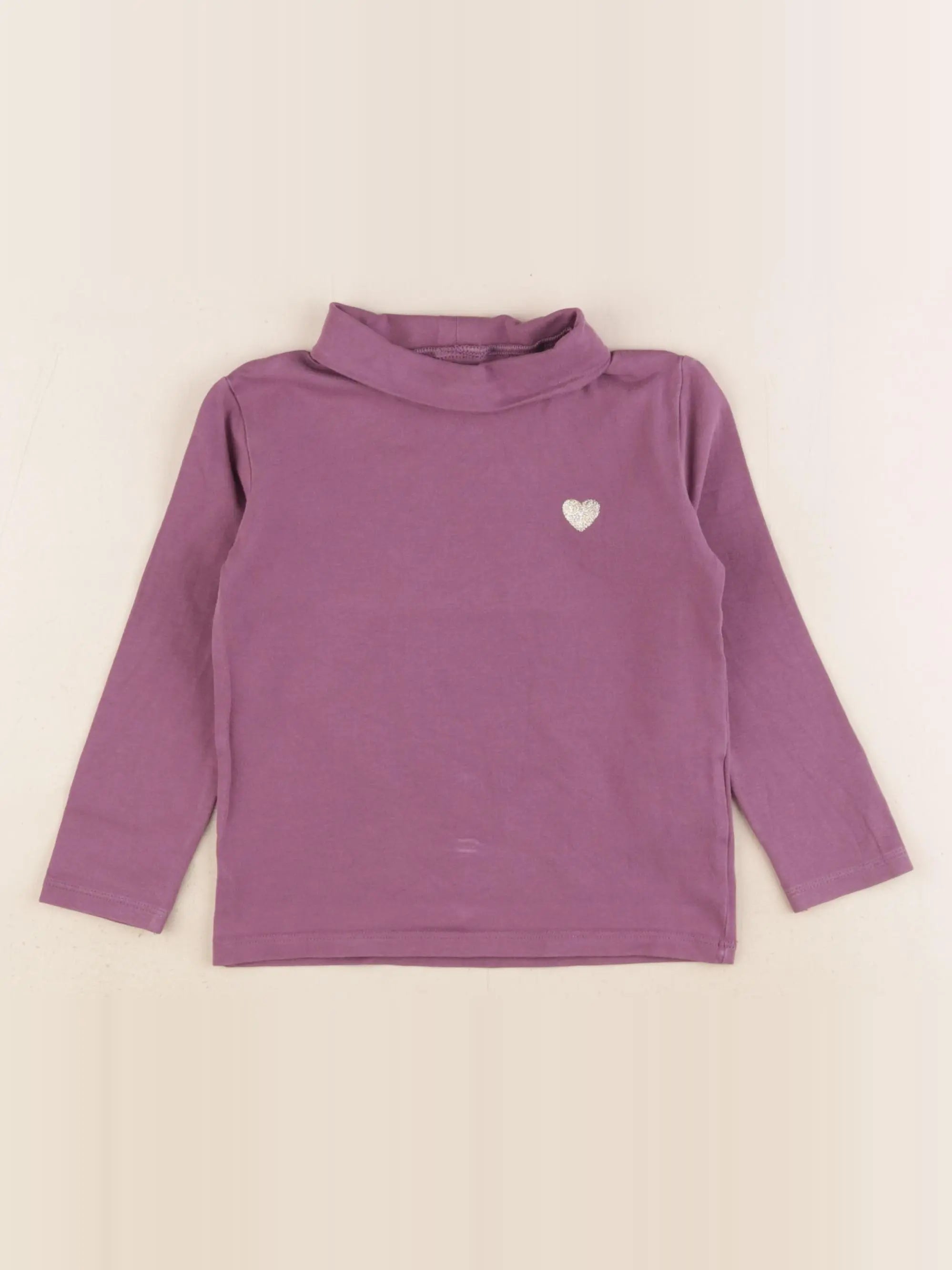 Vertbaudet - sous-pull violet - 3 ans