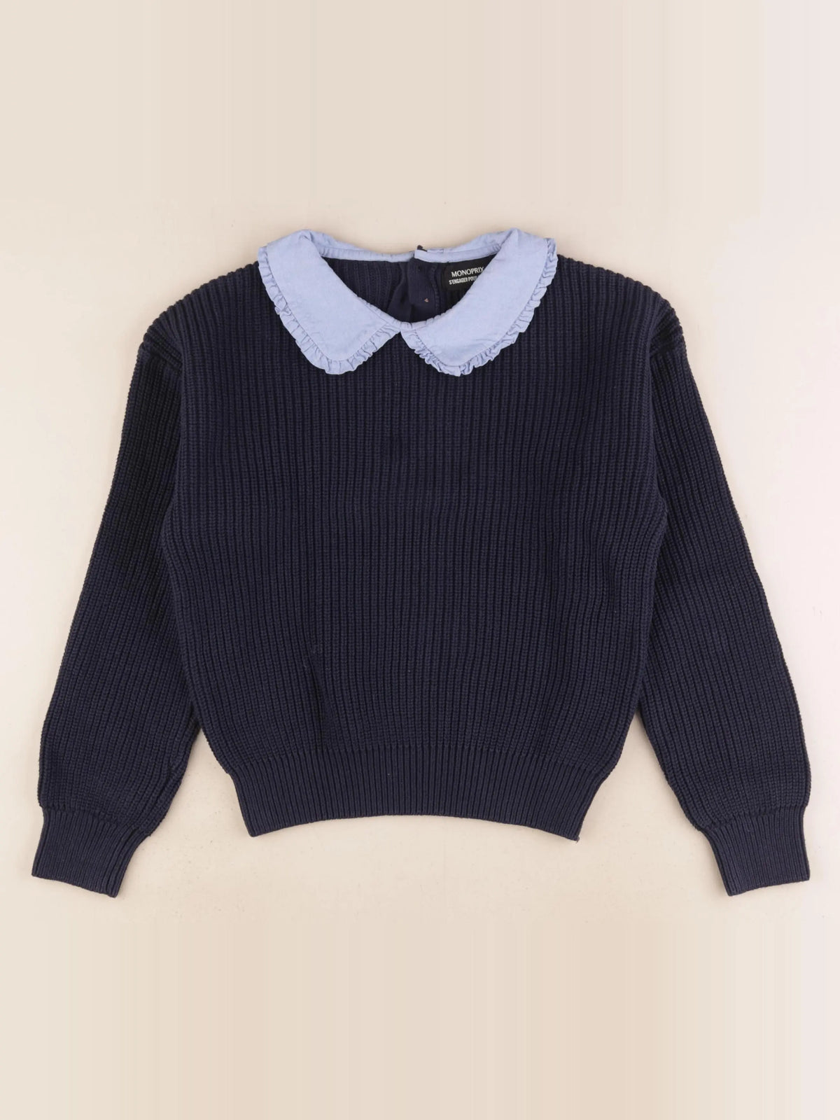 Monoprix - pull bleu - 10 ans