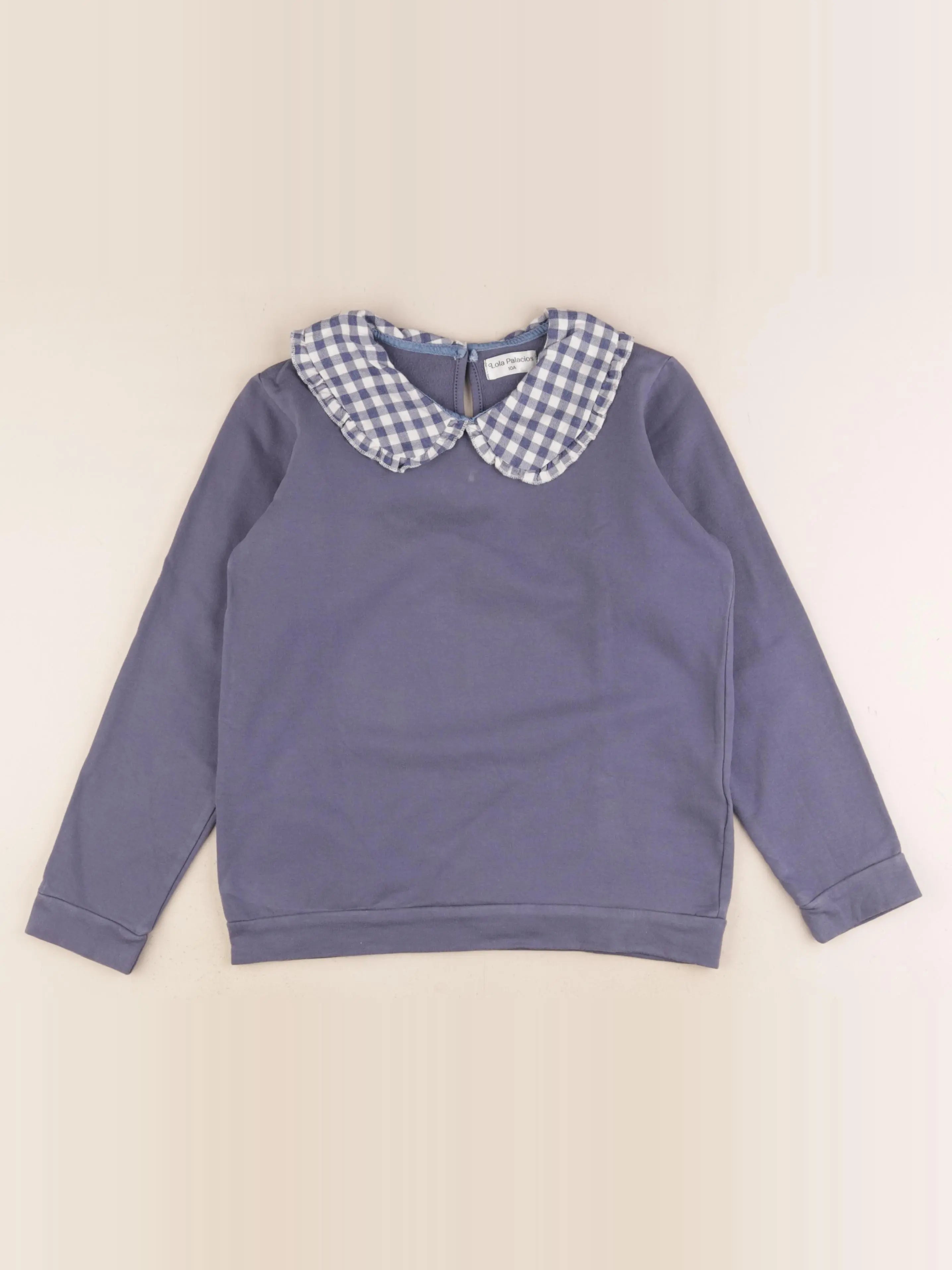 Lola Palacios - sweat bleu - 10 ans