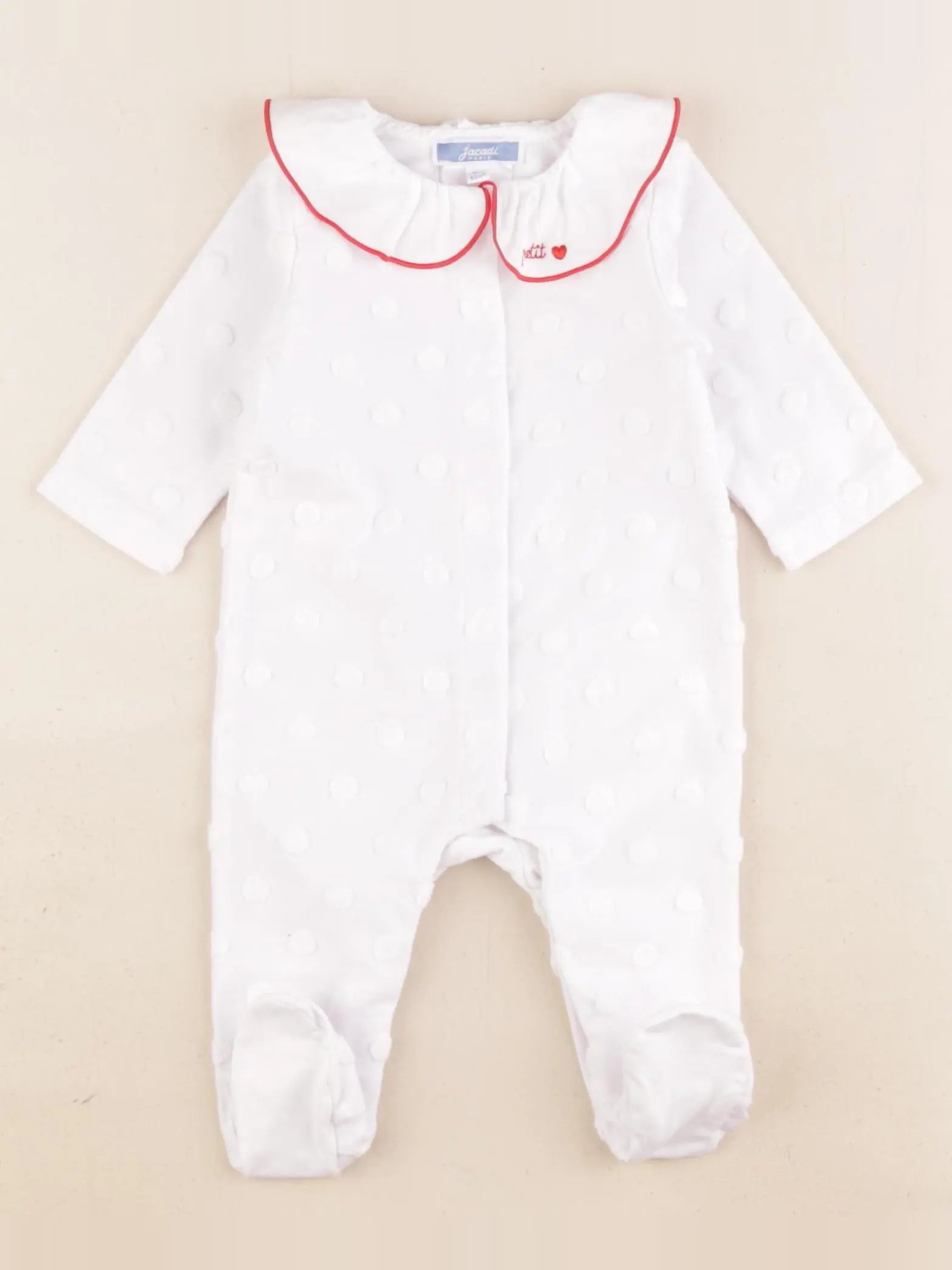 Jacadi - pyjama coton blanc - 3 mois