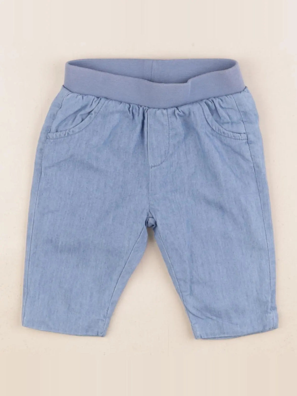 Jacadi - pantalon doublé bleu - 3 mois