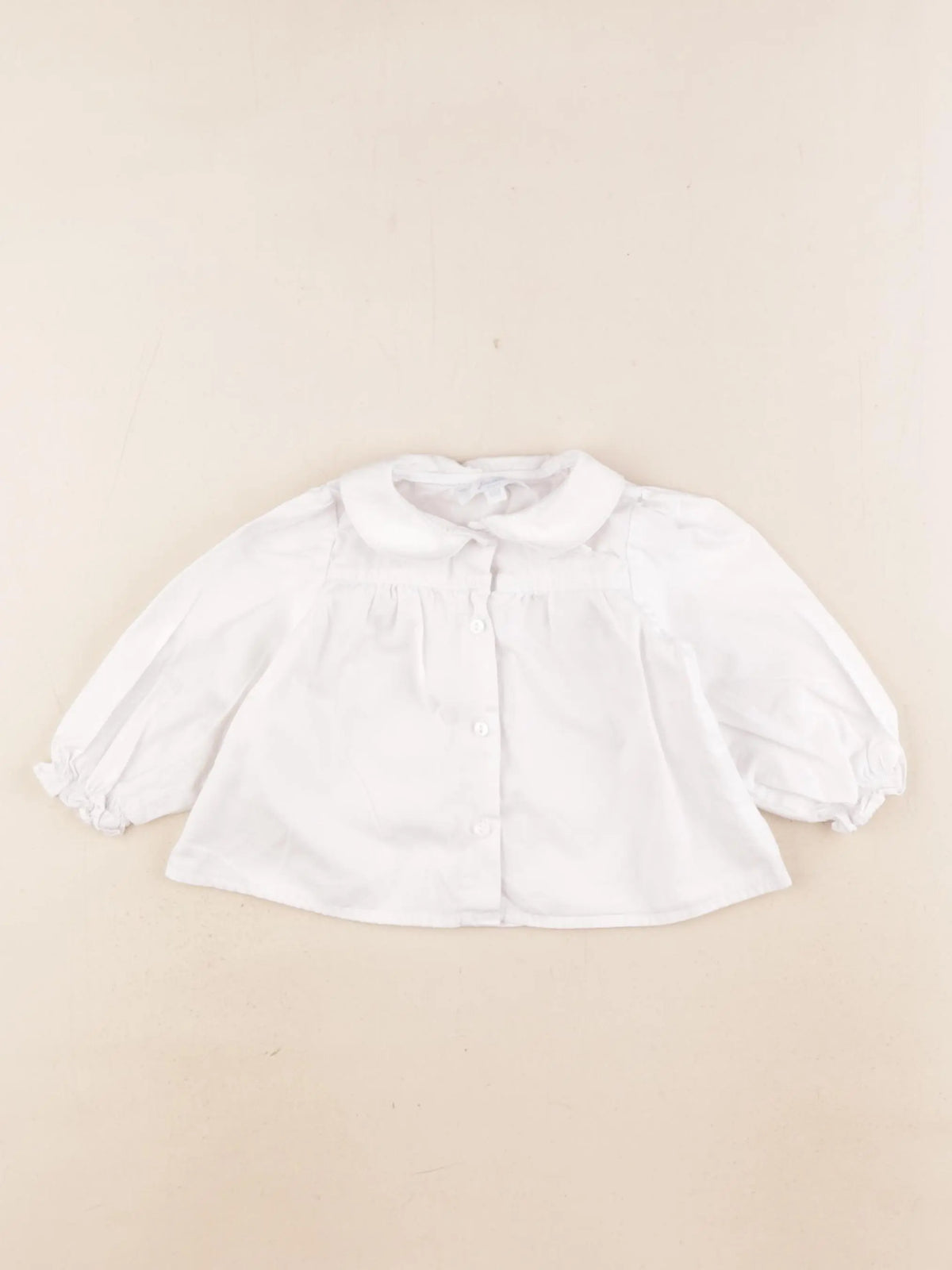 Jacadi - chemise blanc - 6 mois
