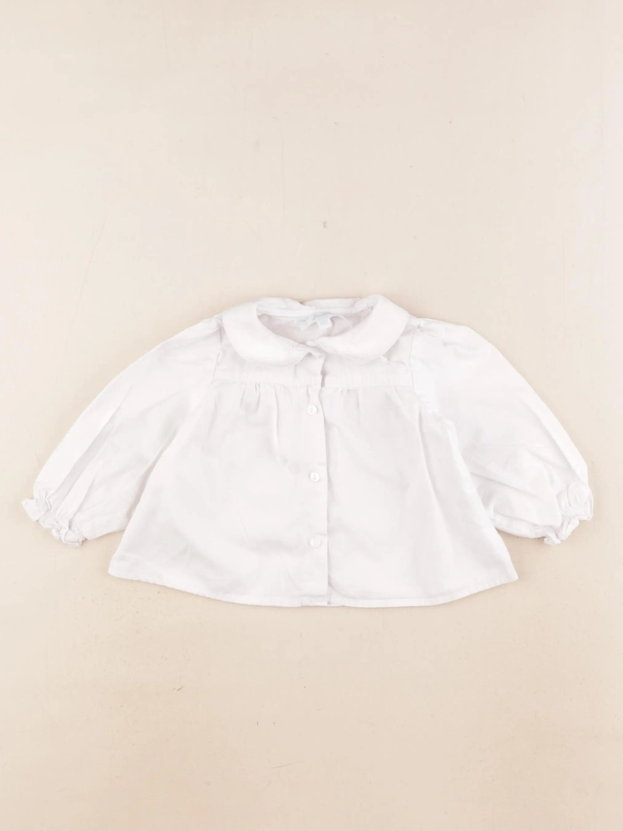 Jacadi - chemise blanc - 6 mois
