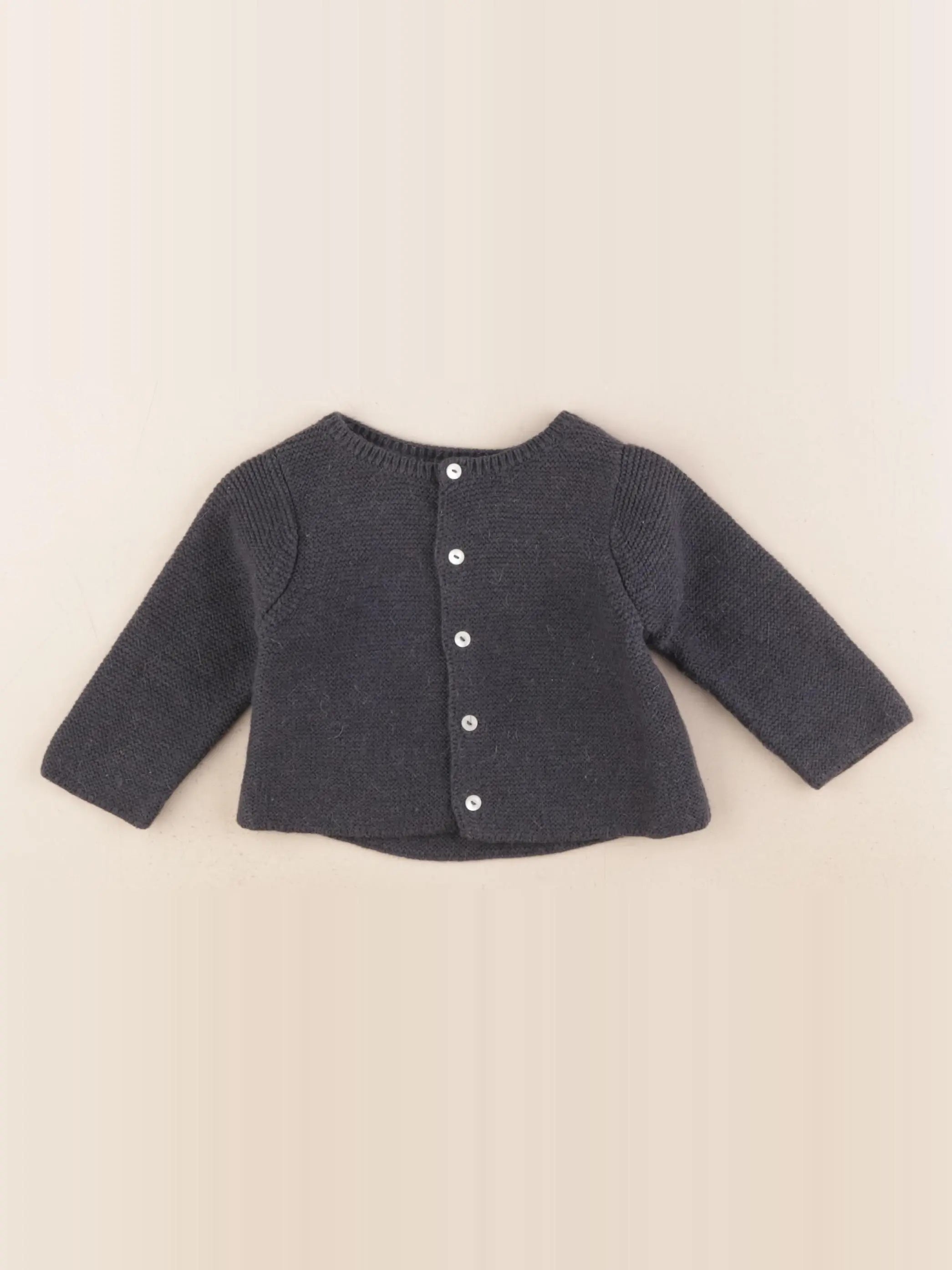 Jacadi - gilet gris - 6 mois