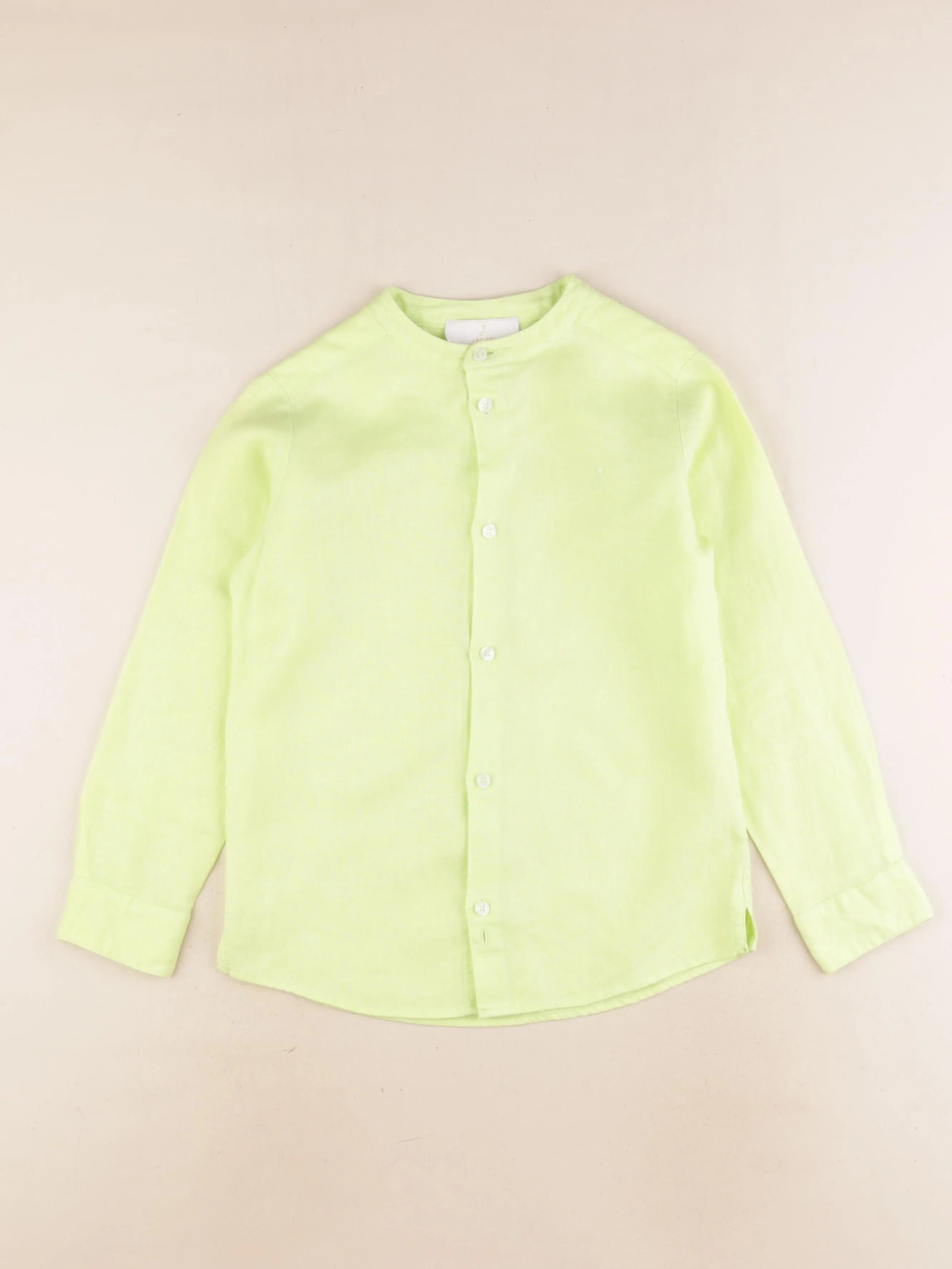 Jacadi - chemise vert fluo - 8 ans