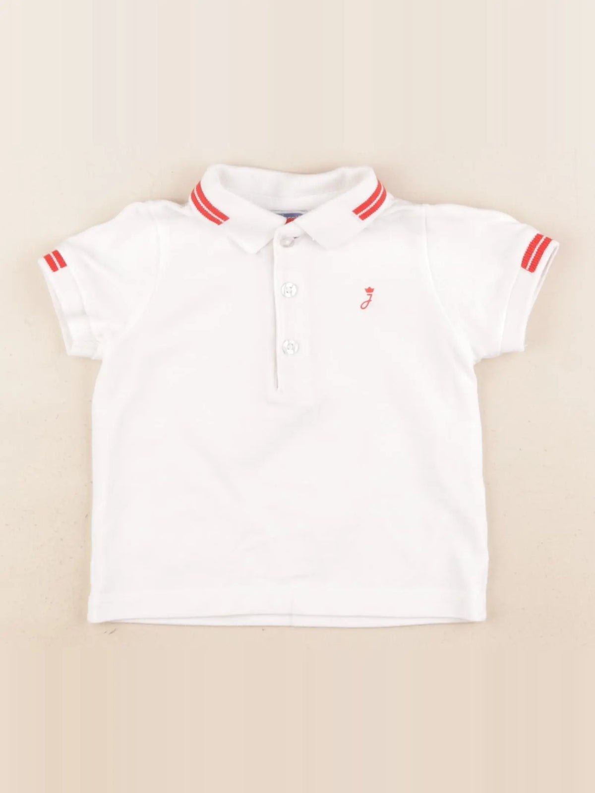 Jacadi - polo blanc - 12 mois