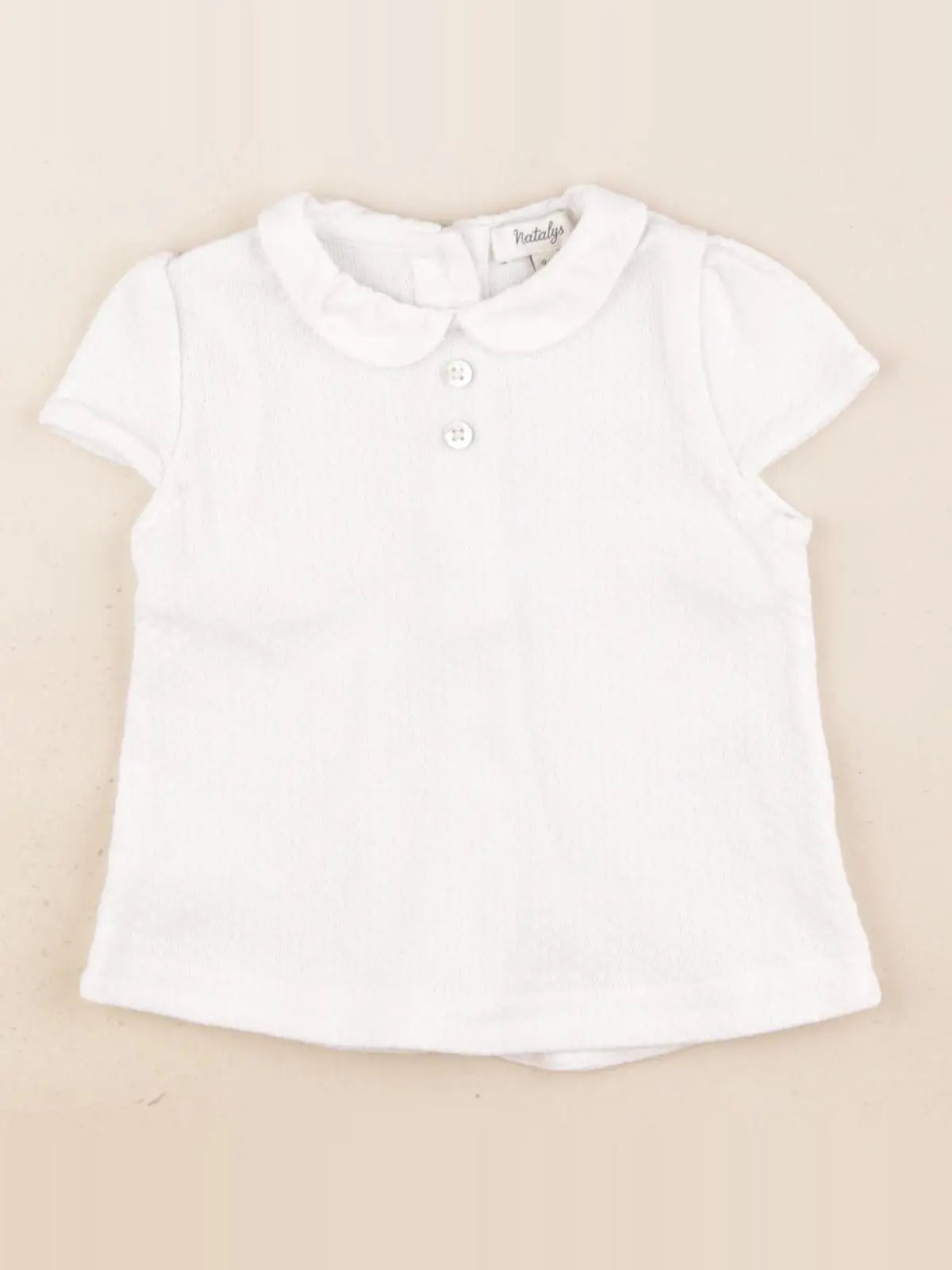 Natalys - tee-shirt blanc - 9 mois