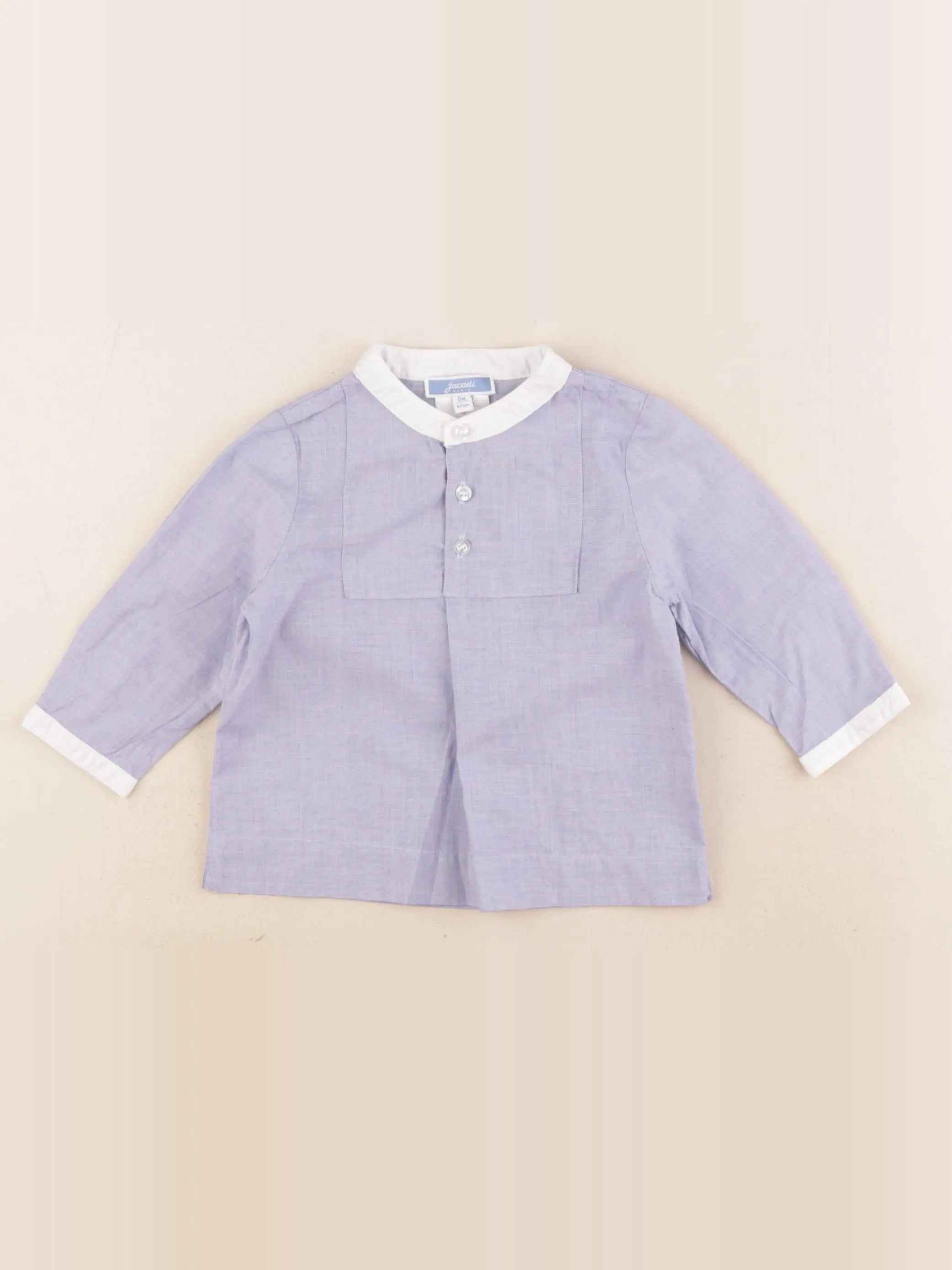 Jacadi - blouse bleu - 6 mois