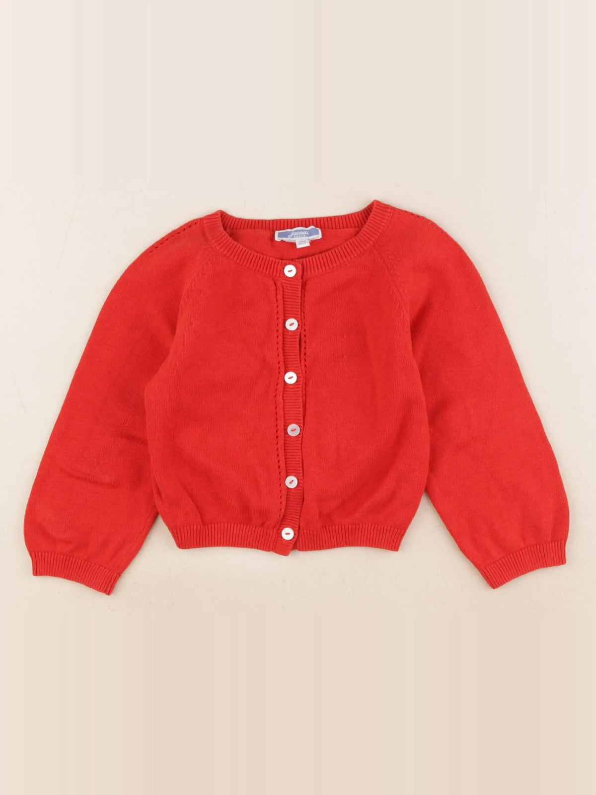Jacadi - gilet rouge - 24 mois