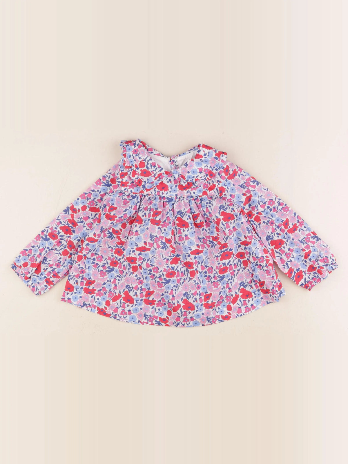 Jacadi - blouse liberty multicolore - 24 mois