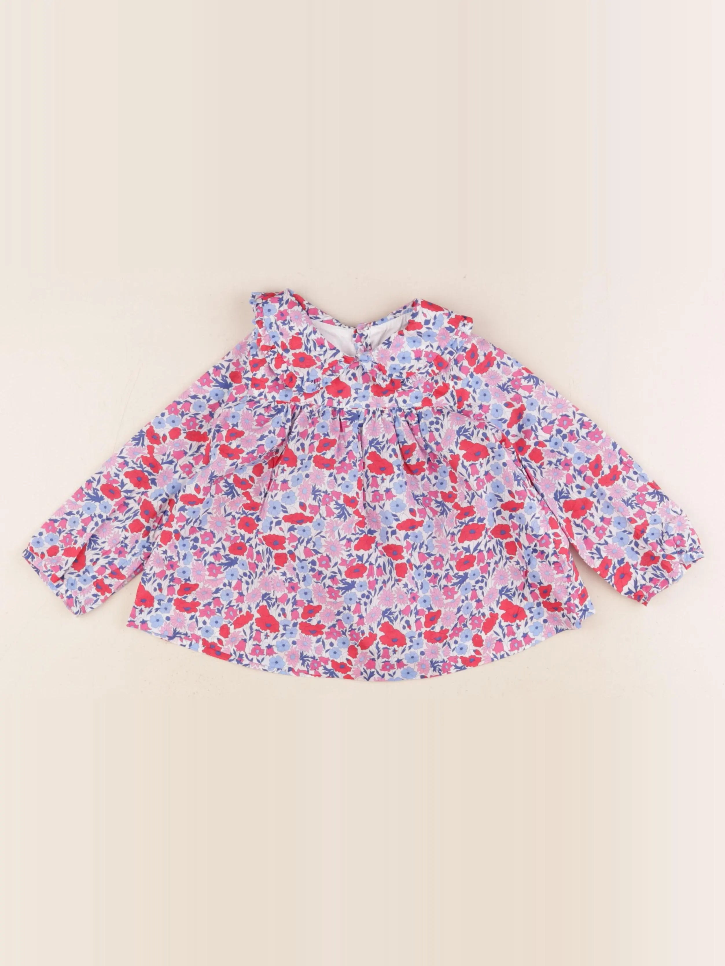 Jacadi - blouse liberty multicolore - 24 mois