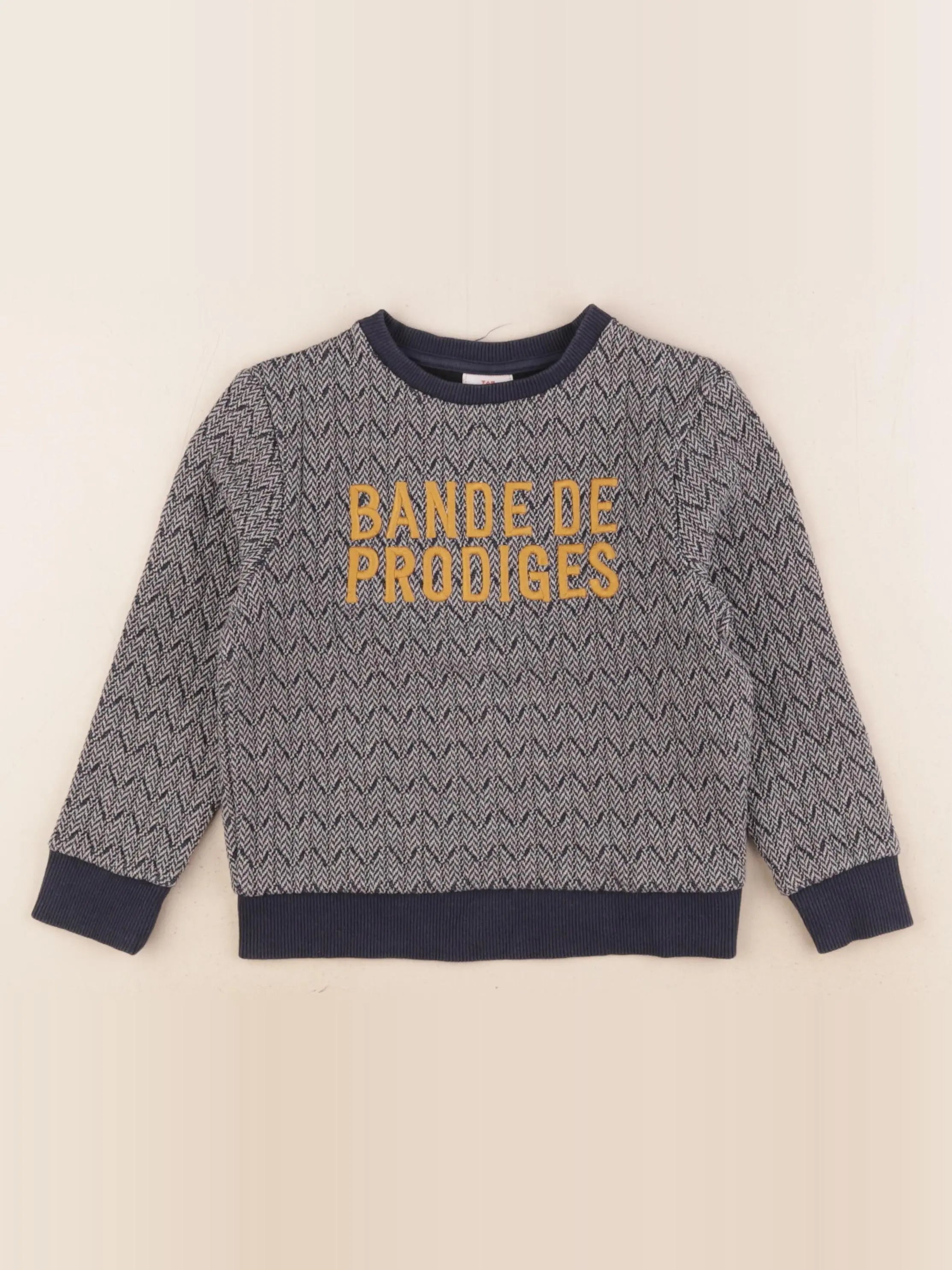 Tape à l'oeil - sweat bleu - 4 ans