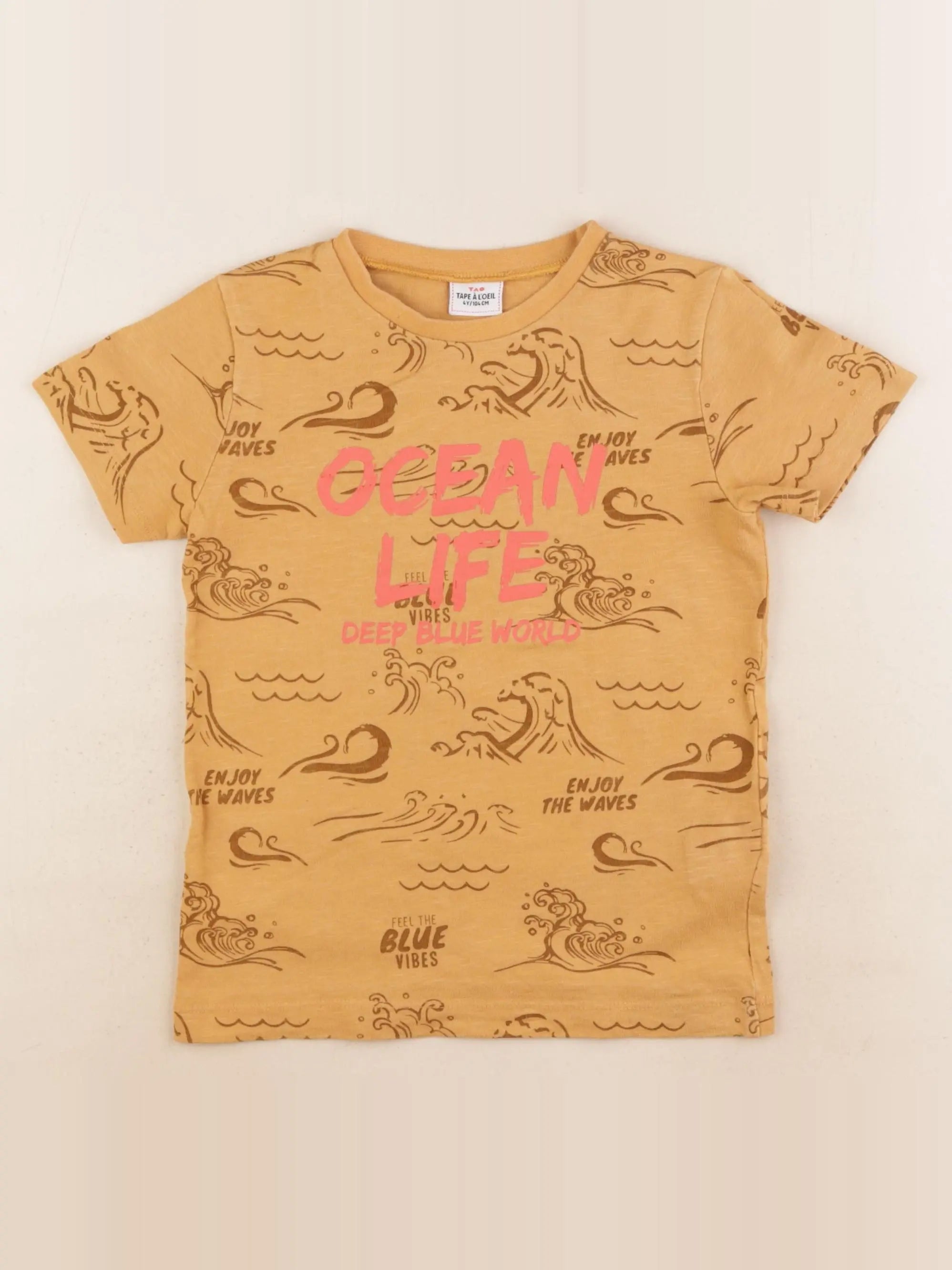 Tape à l'oeil - tee-shirt jaune - 4 ans