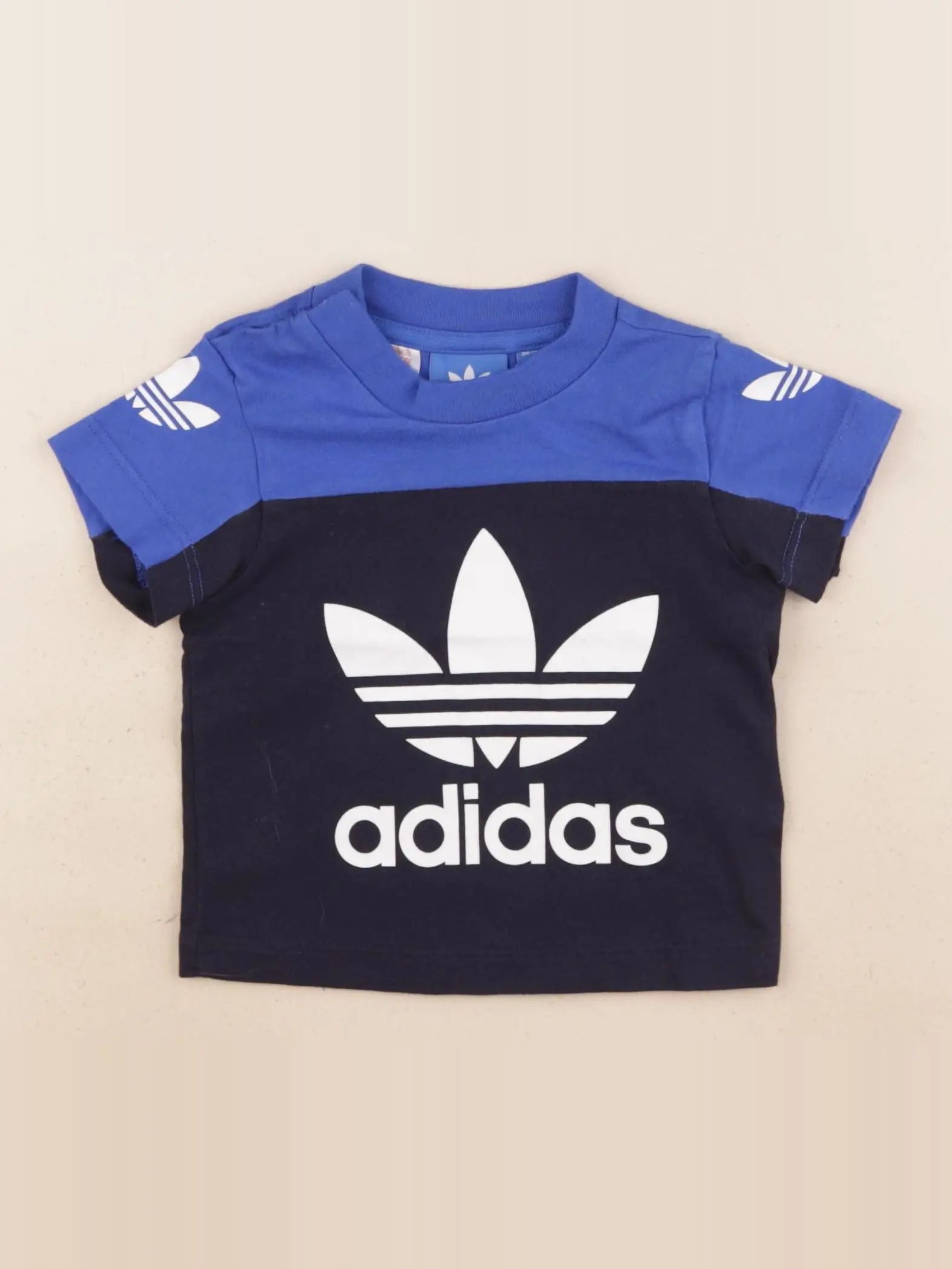 Adidas - tee-shirt bleu - 3/6 mois