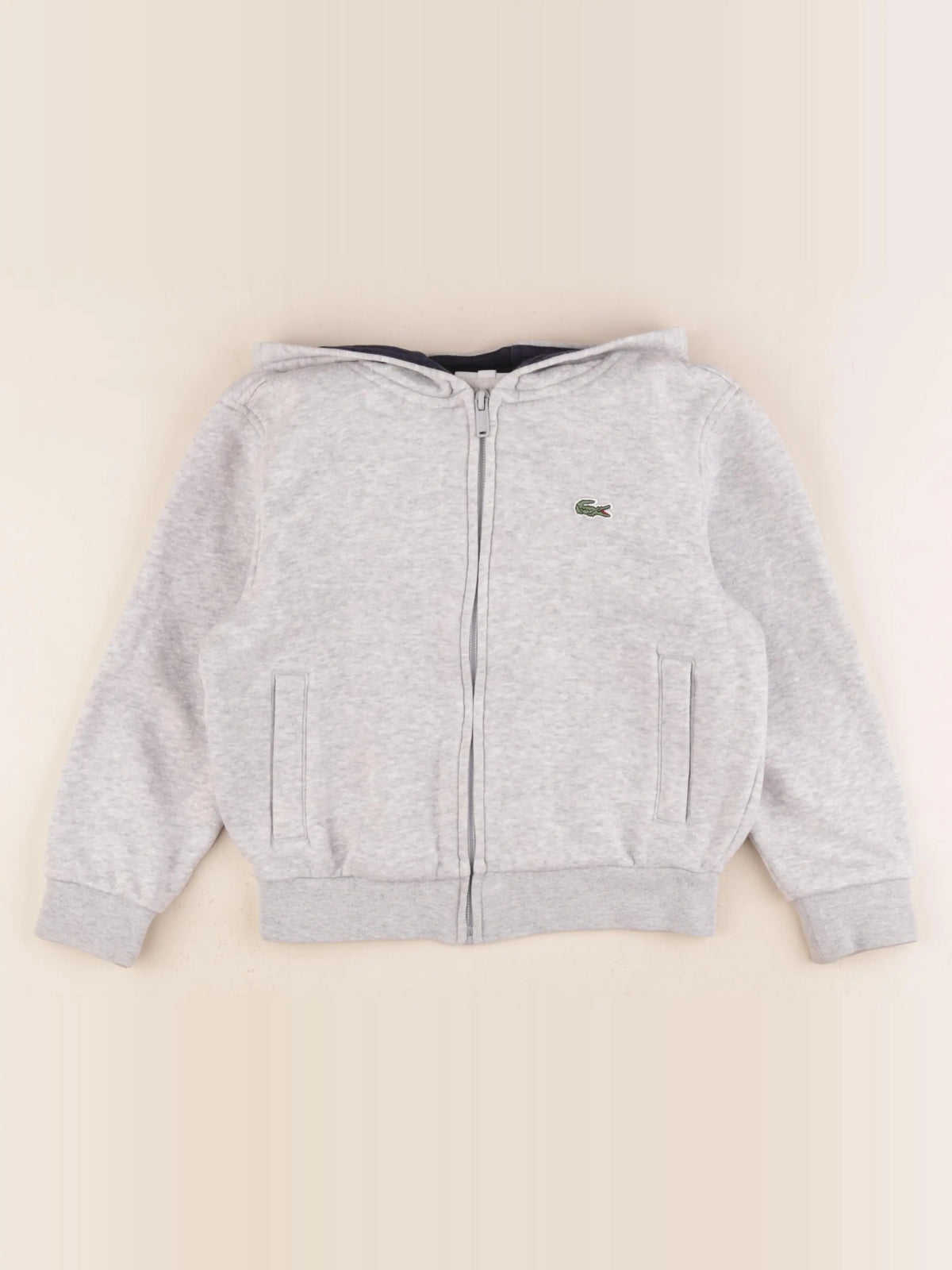 Lacoste - sweat gris - 6 ans