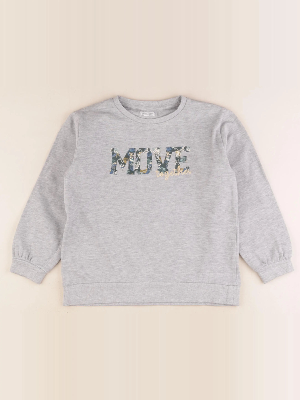 Vertbaudet - sweat gris - 8 ans