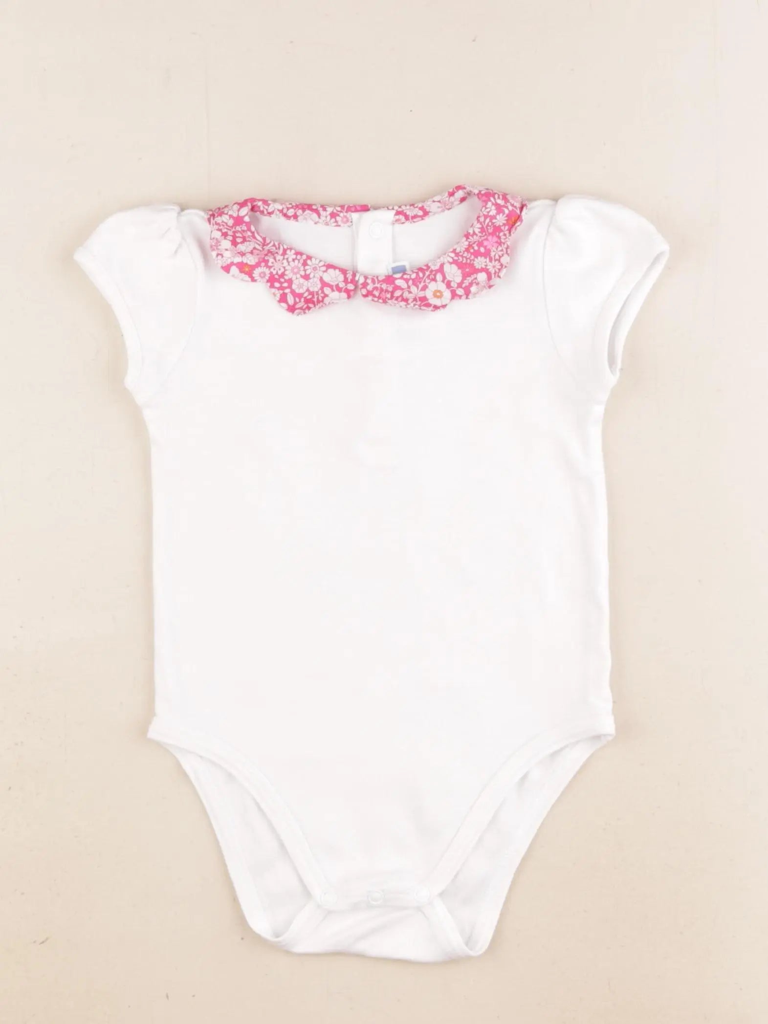 Jacadi - body liberty blanc, rose - 24 mois