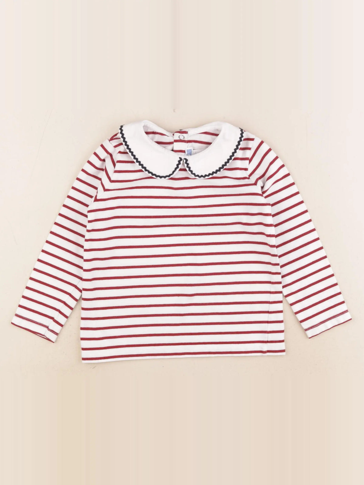Jacadi - tee-shirt rouge, blanc - 4 ans