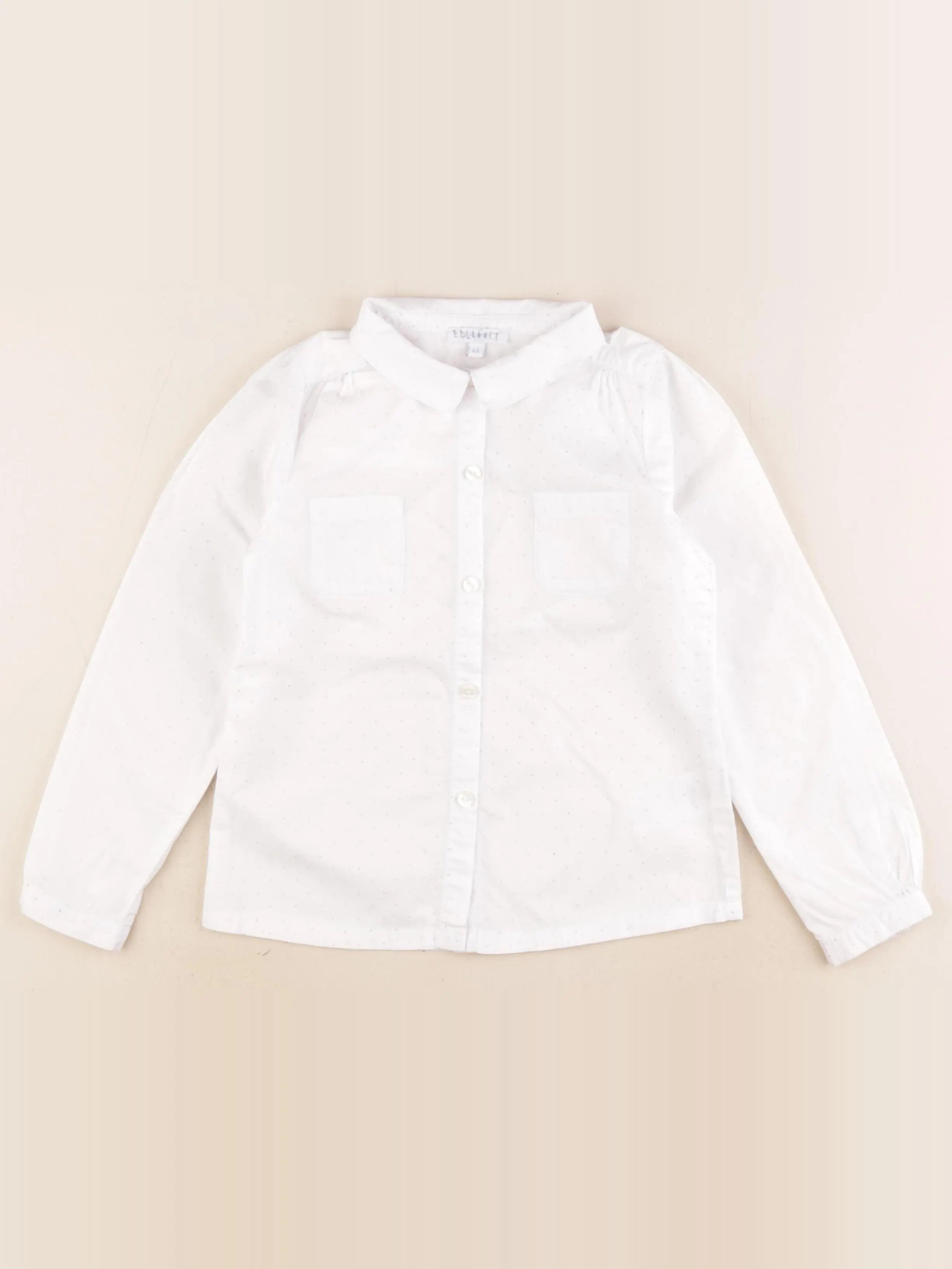 Jacadi - chemise blanc, gris - 6 ans
