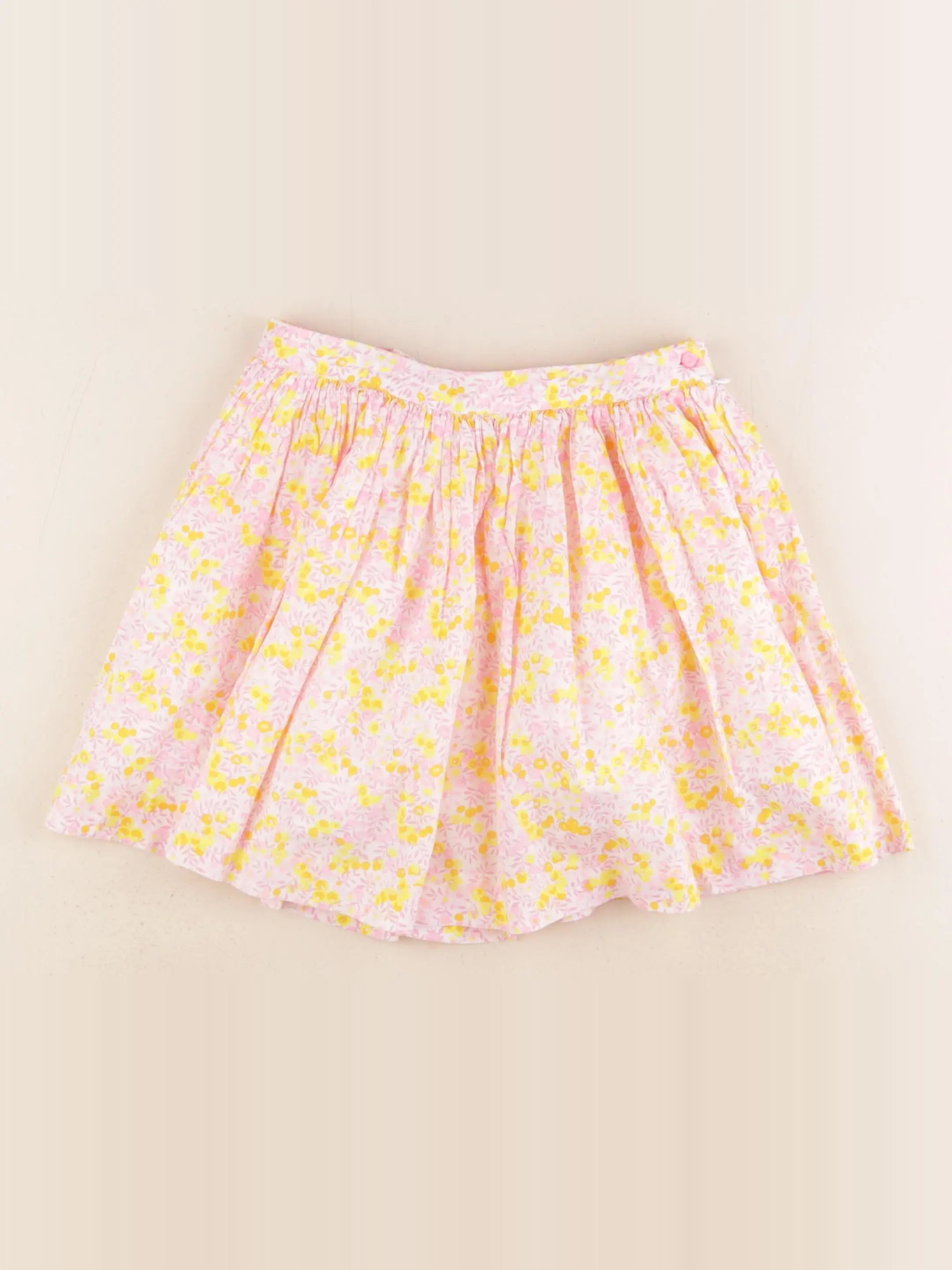Jacadi - jupe liberty rose, jaune - 8 ans