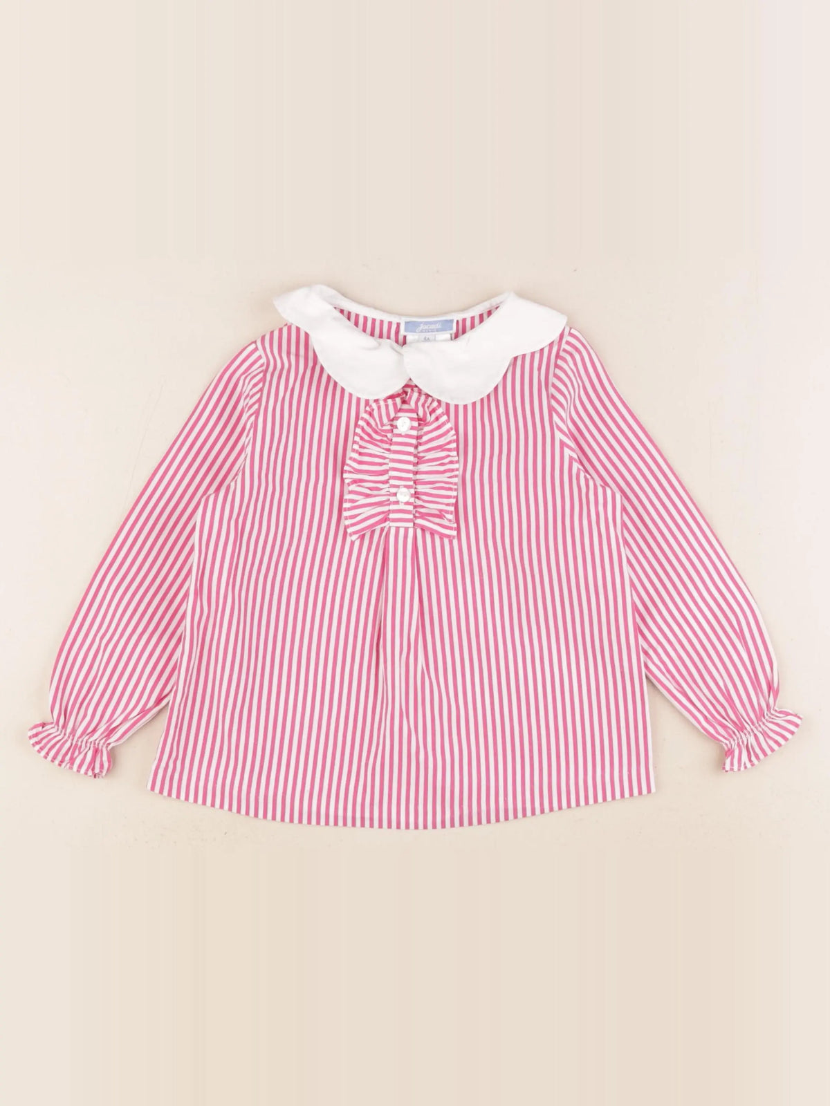 Jacadi - blouse rose, blanc - 4 ans