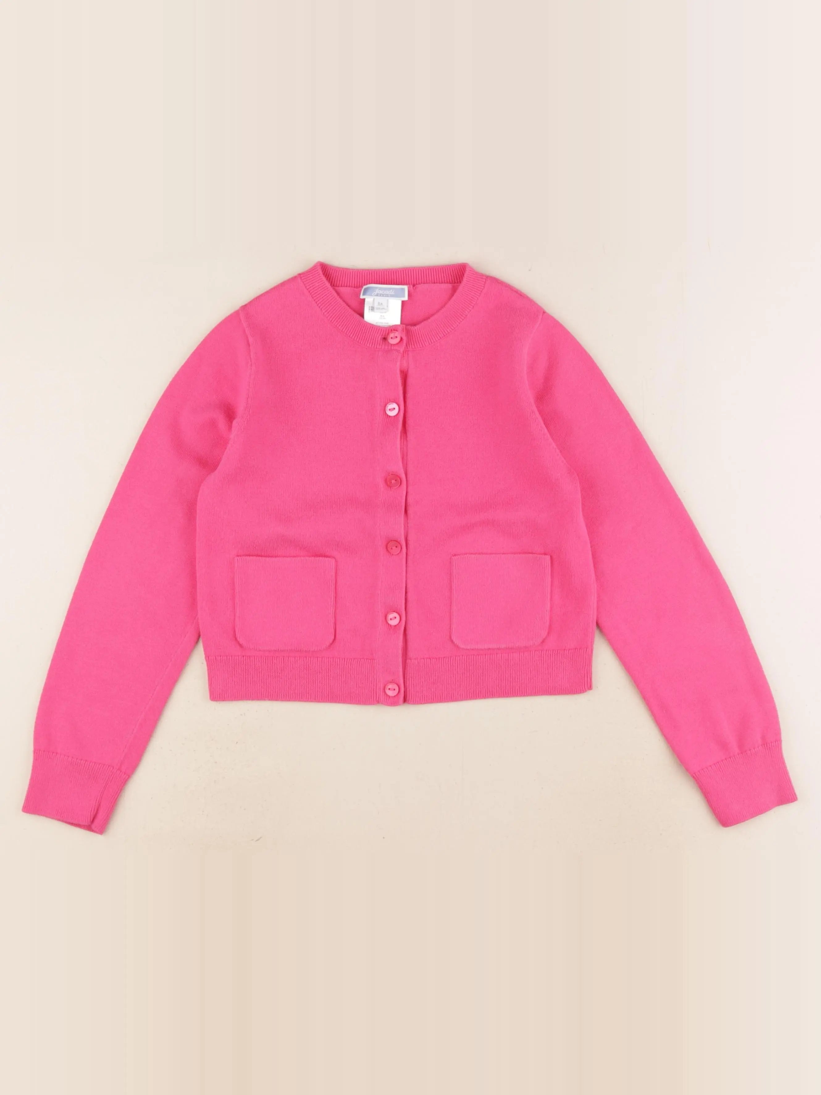 Jacadi - gilet rose - 8 ans