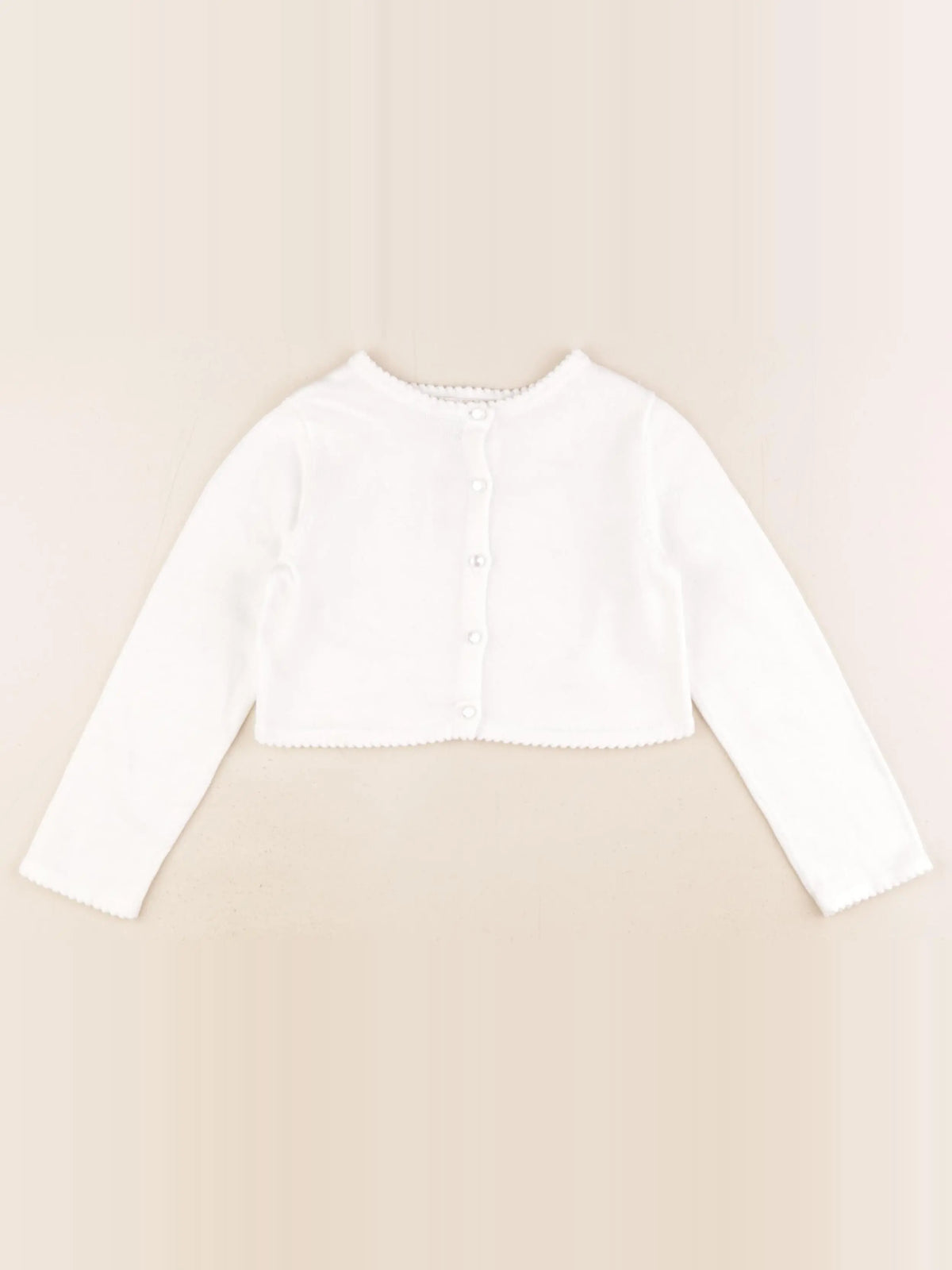 Jacadi - gilet court blanc - 4 ans