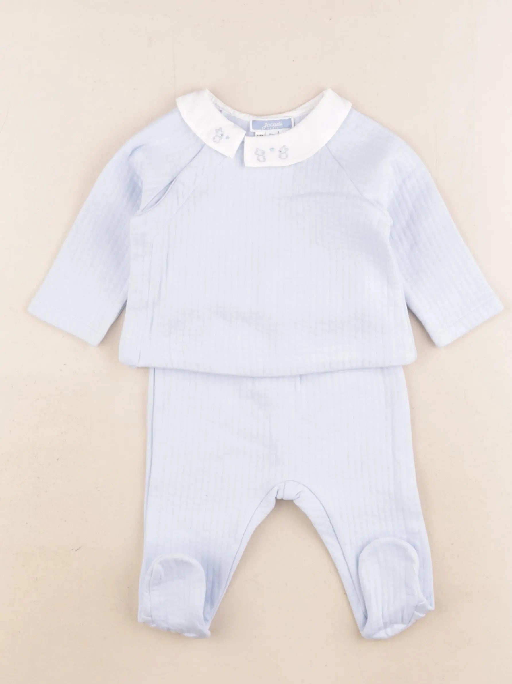 Jacadi - pyjama coton bleu - 6 mois