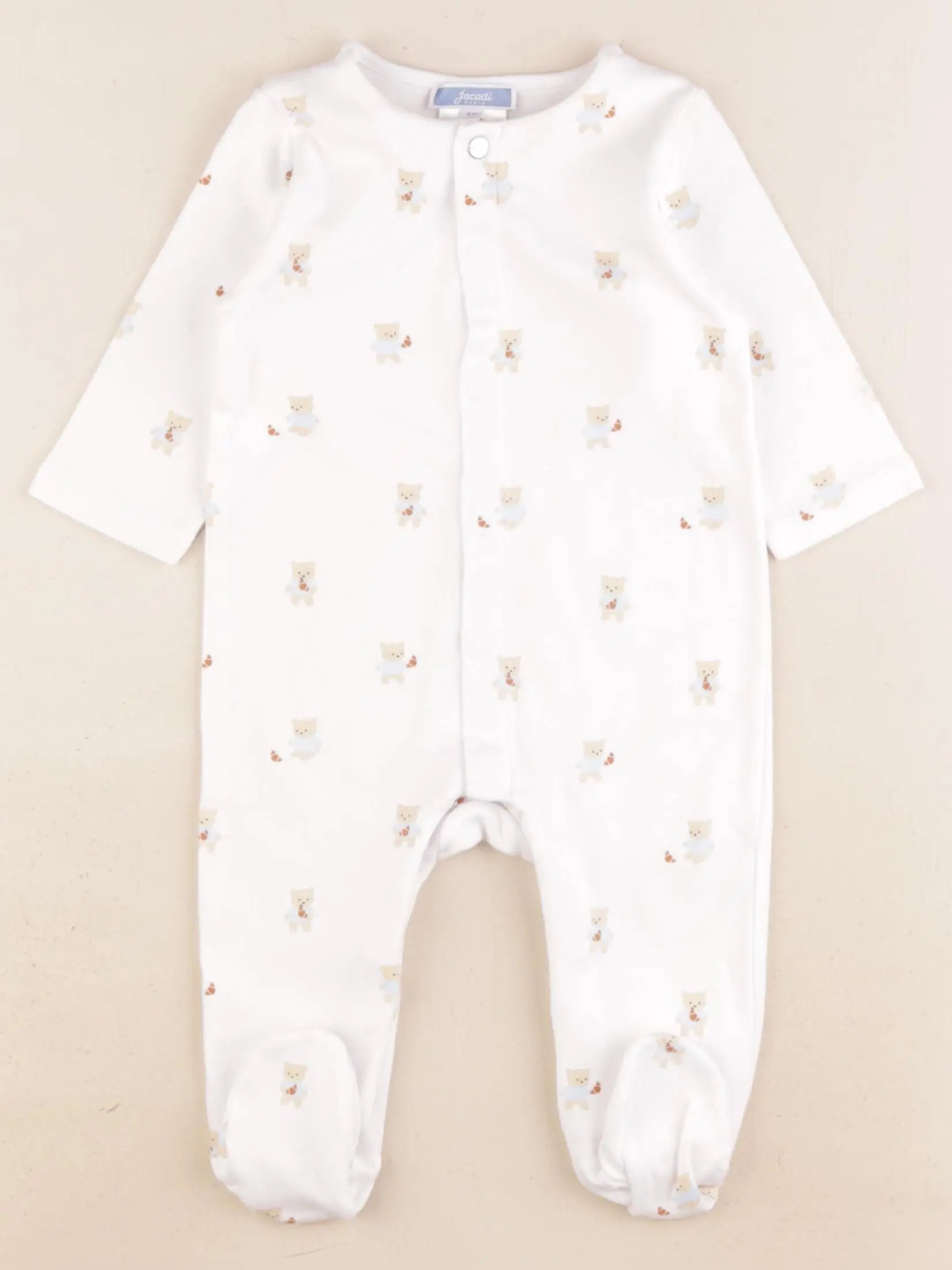 Jacadi - pyjama coton blanc - 6 mois