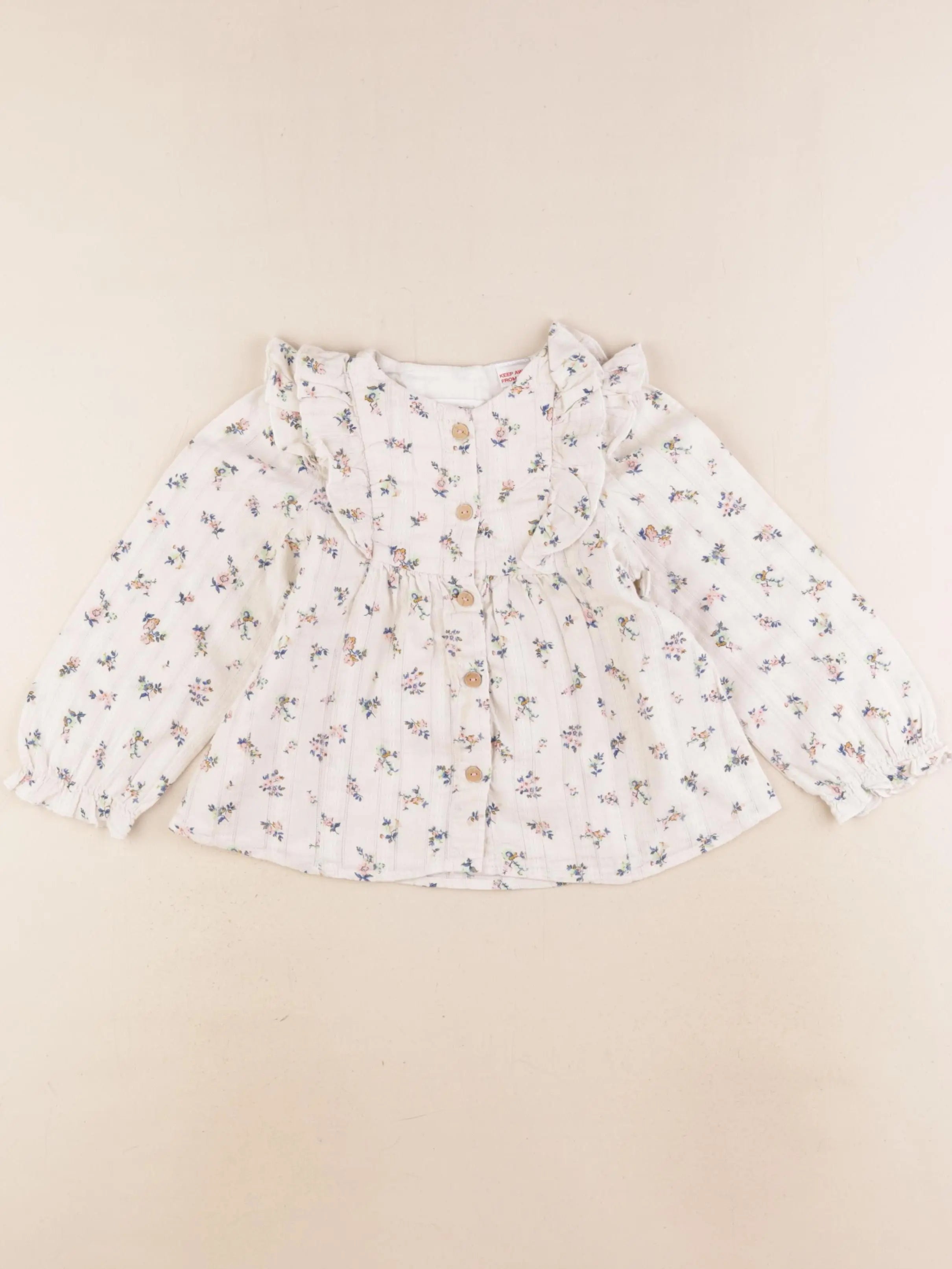 Zara - blouse beige - 3/4 ans
