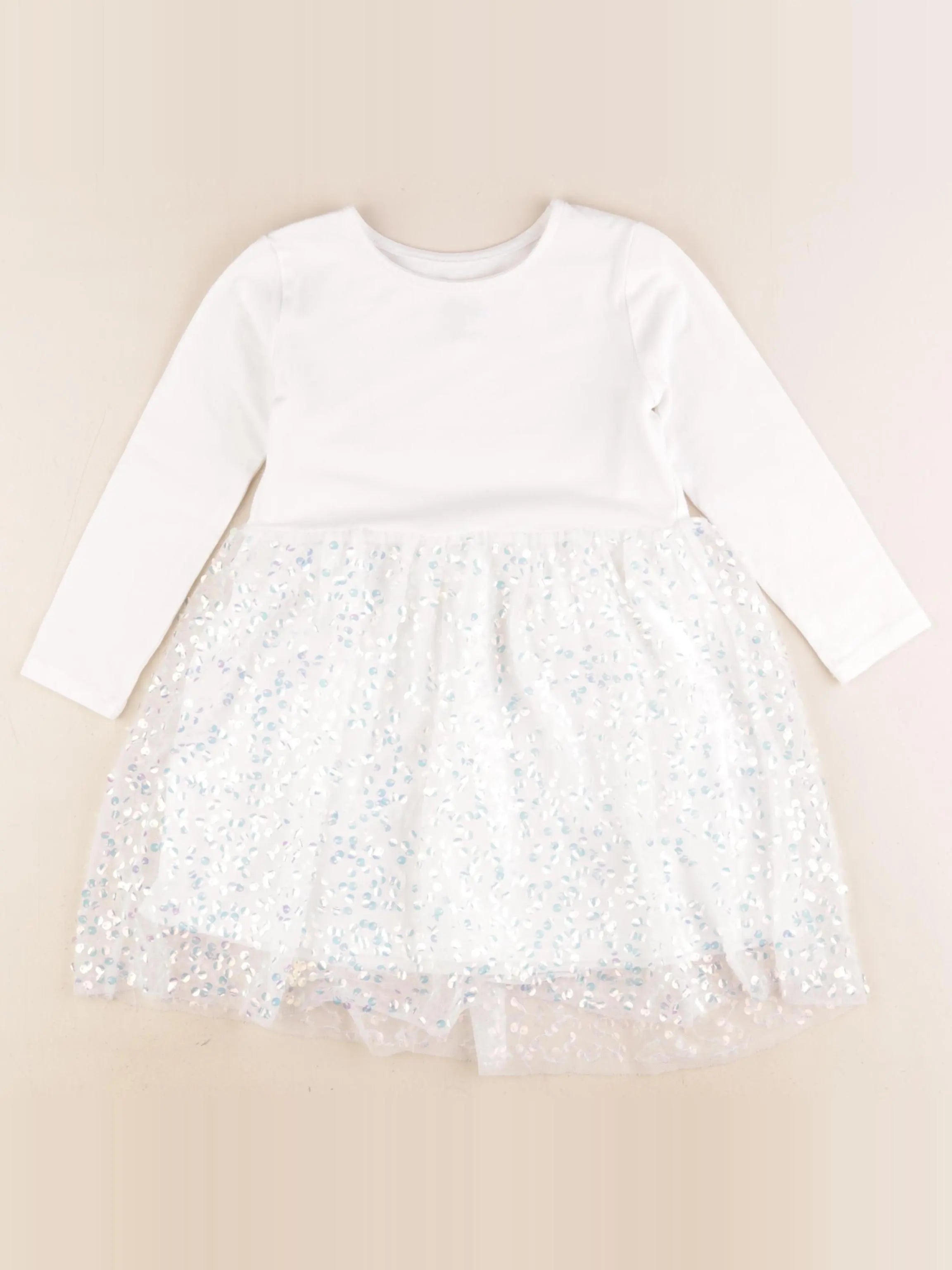 H&M - robe blanc - 3/4 ans