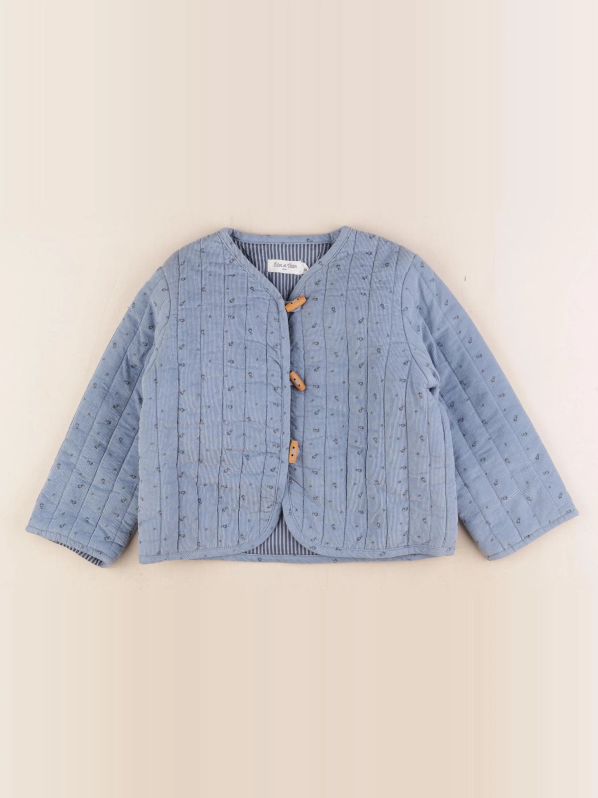 Eden & Victor - veste bleu - 5 ans