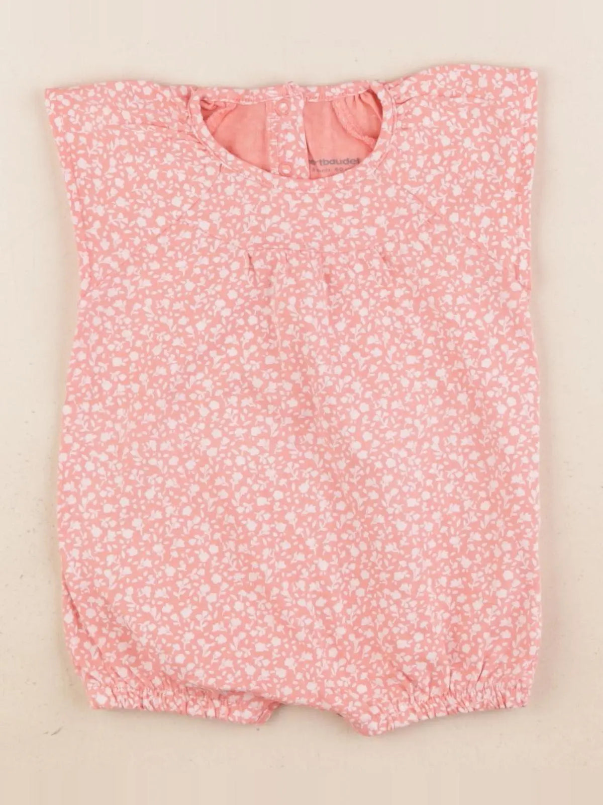 Vertbaudet - pyjama coton rose - 3 mois