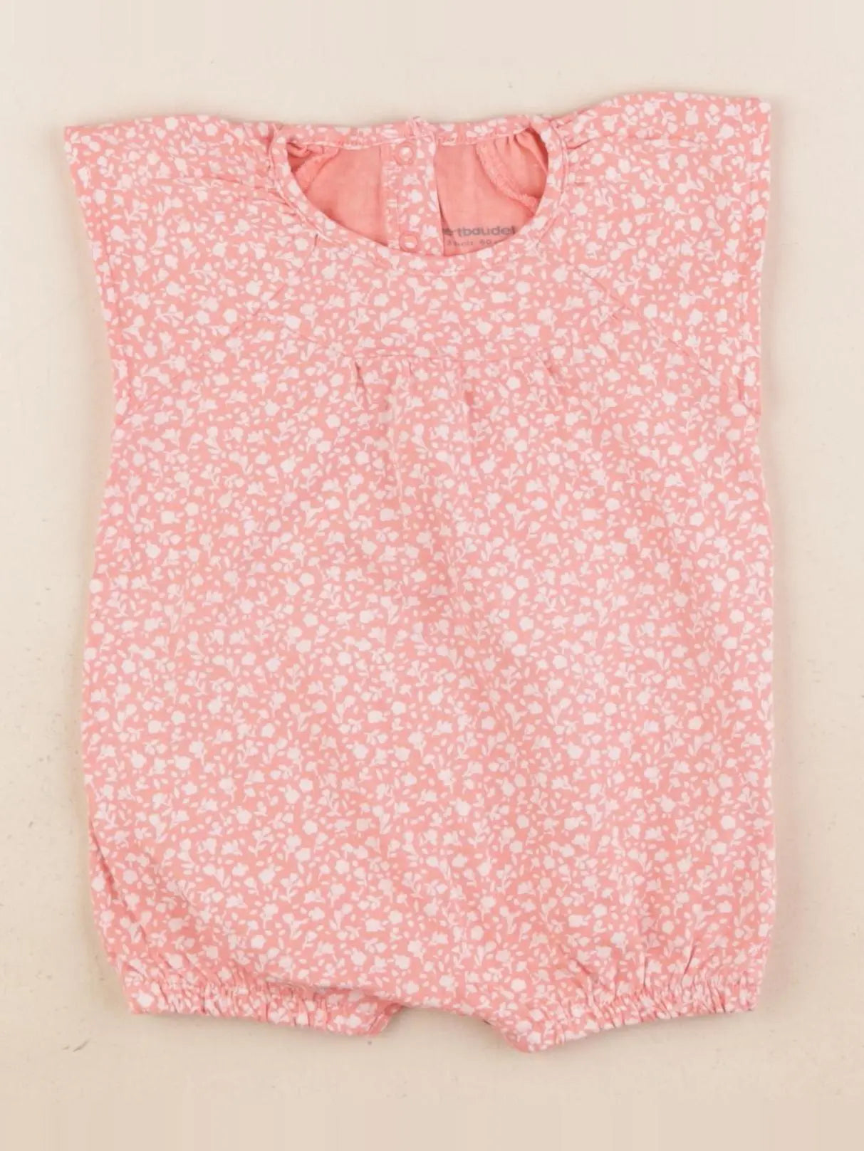 Vertbaudet - pyjama coton rose - 3 mois