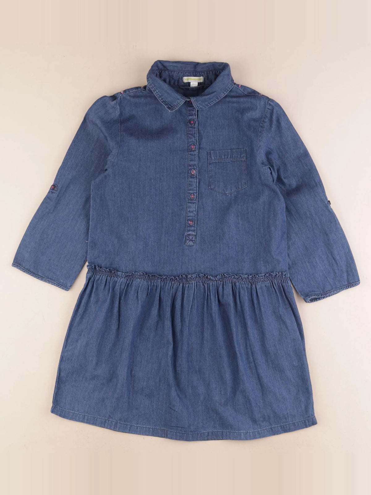 Vertbaudet - robe bleu - 8 ans