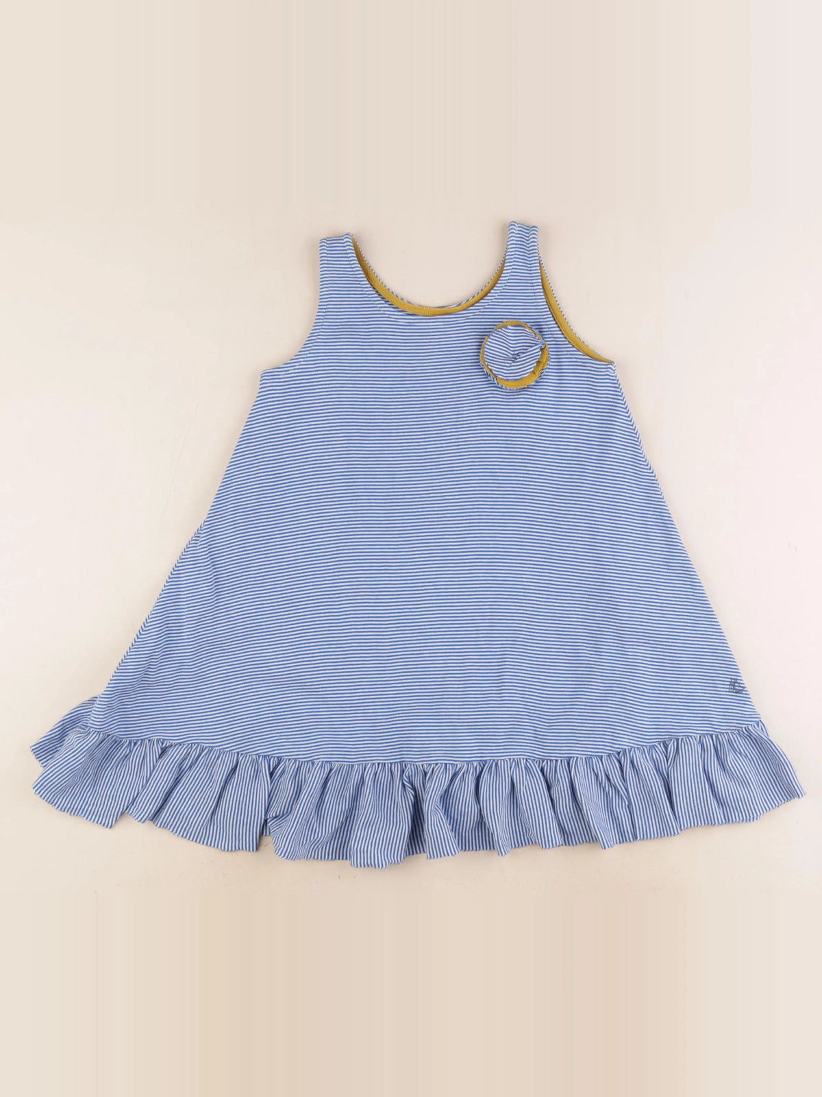 Petit Bateau - robe bleu - 6 ans