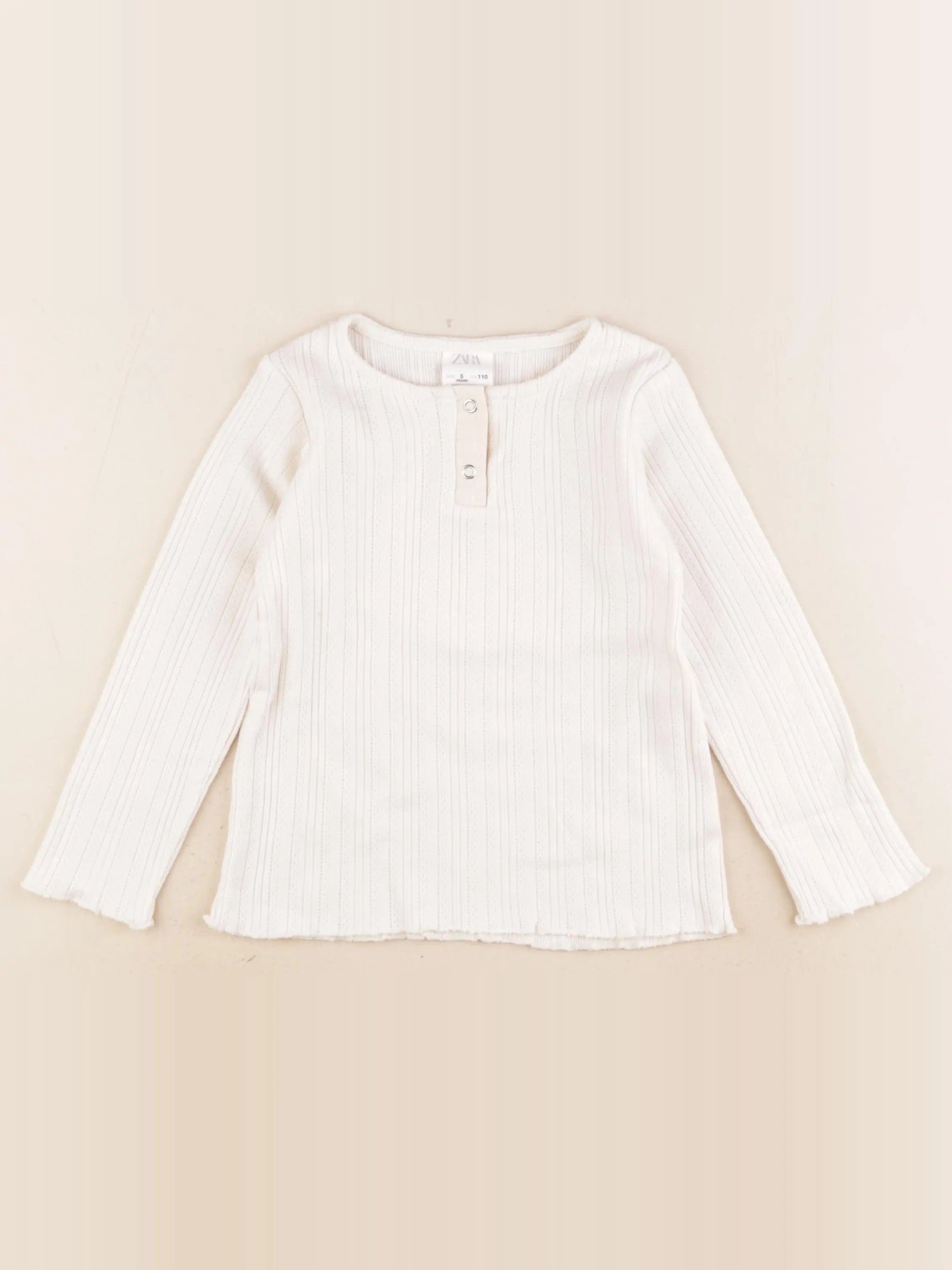 Zara - tee-shirt beige - 5 ans