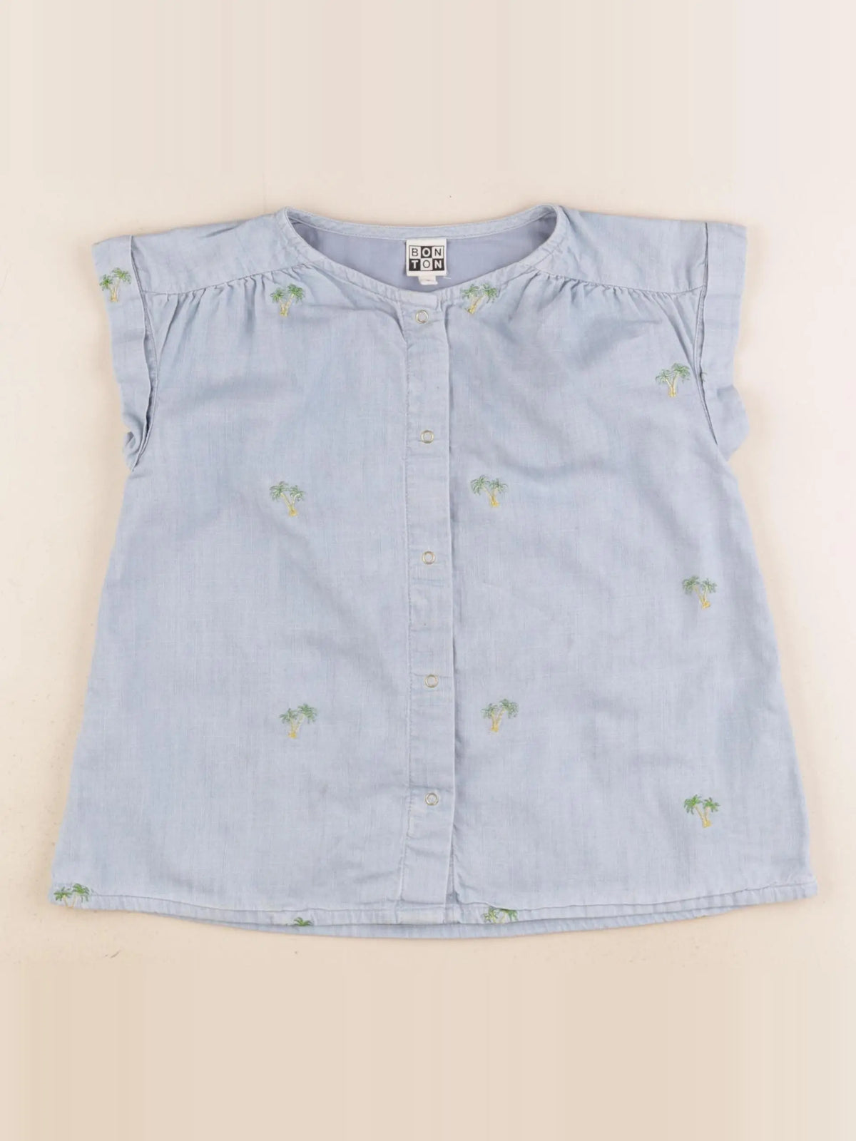 Bonton - blouse bleu - 6 ans