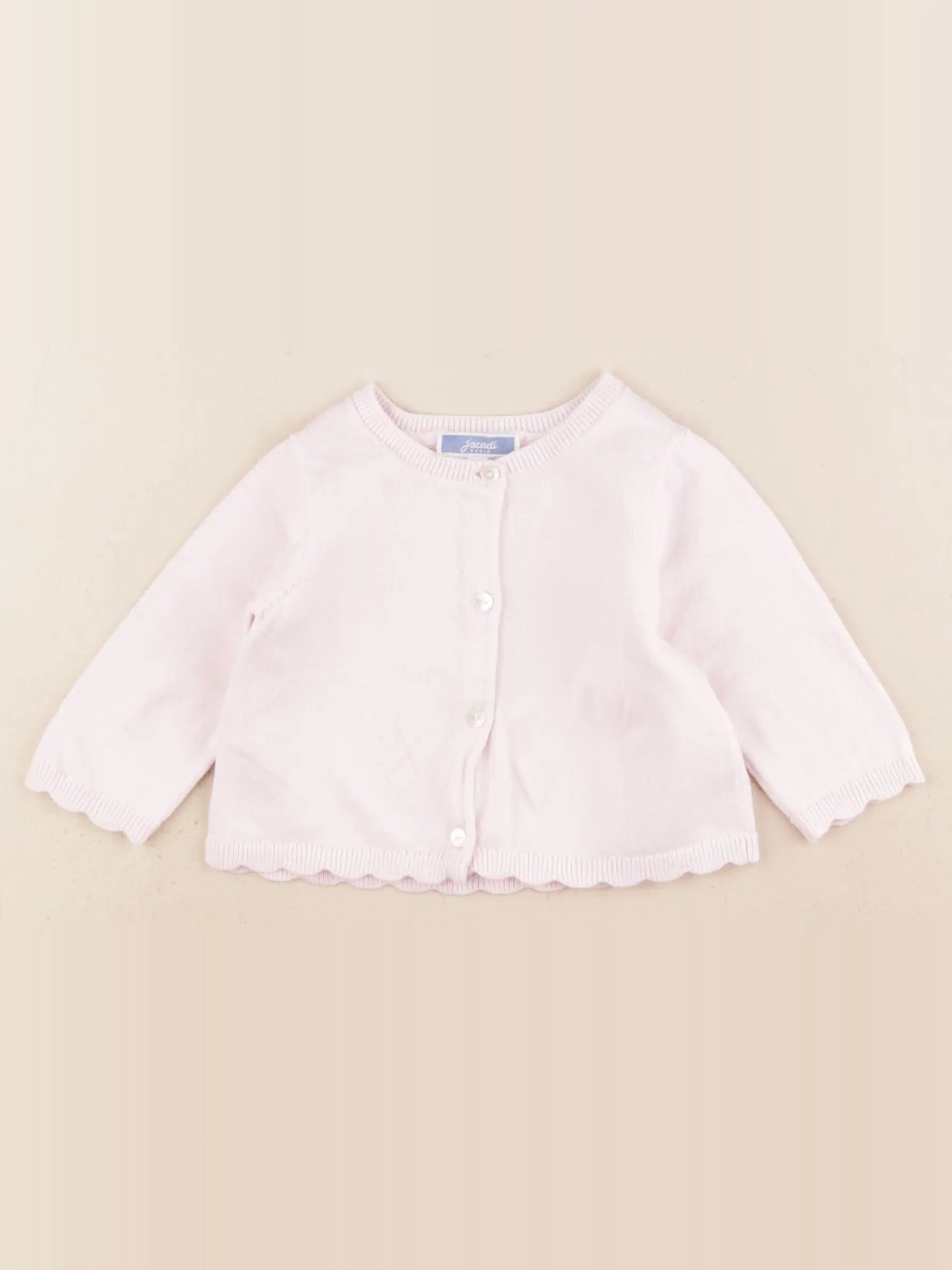 Jacadi - gilet rose - 6 mois