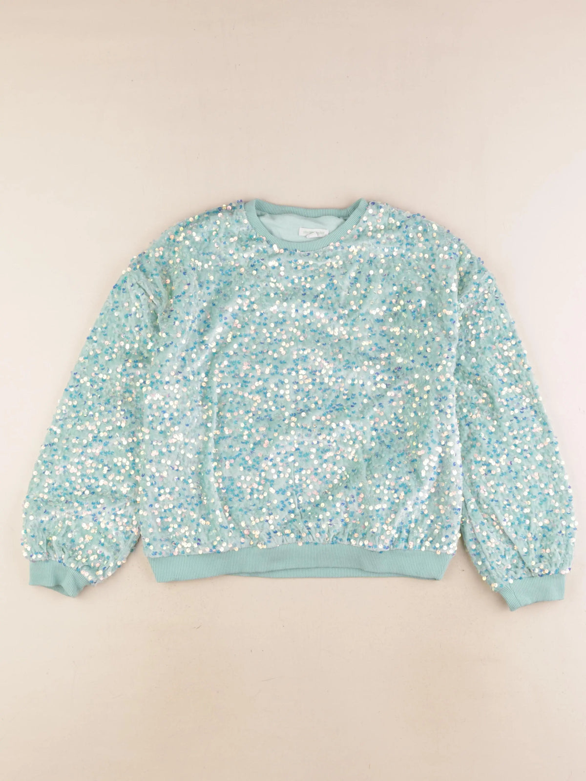 Vertbaudet - sweat vert - 10 ans