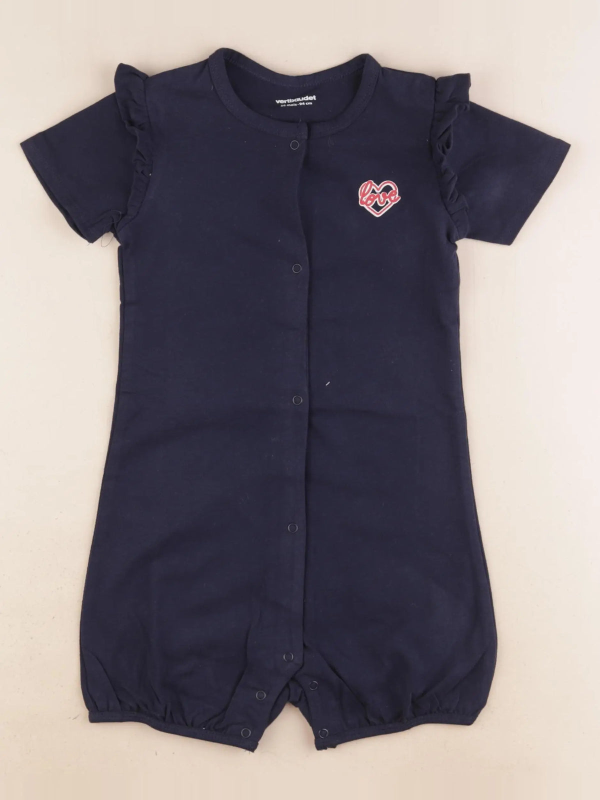 Vertbaudet - pyjama coton bleu - 36 mois