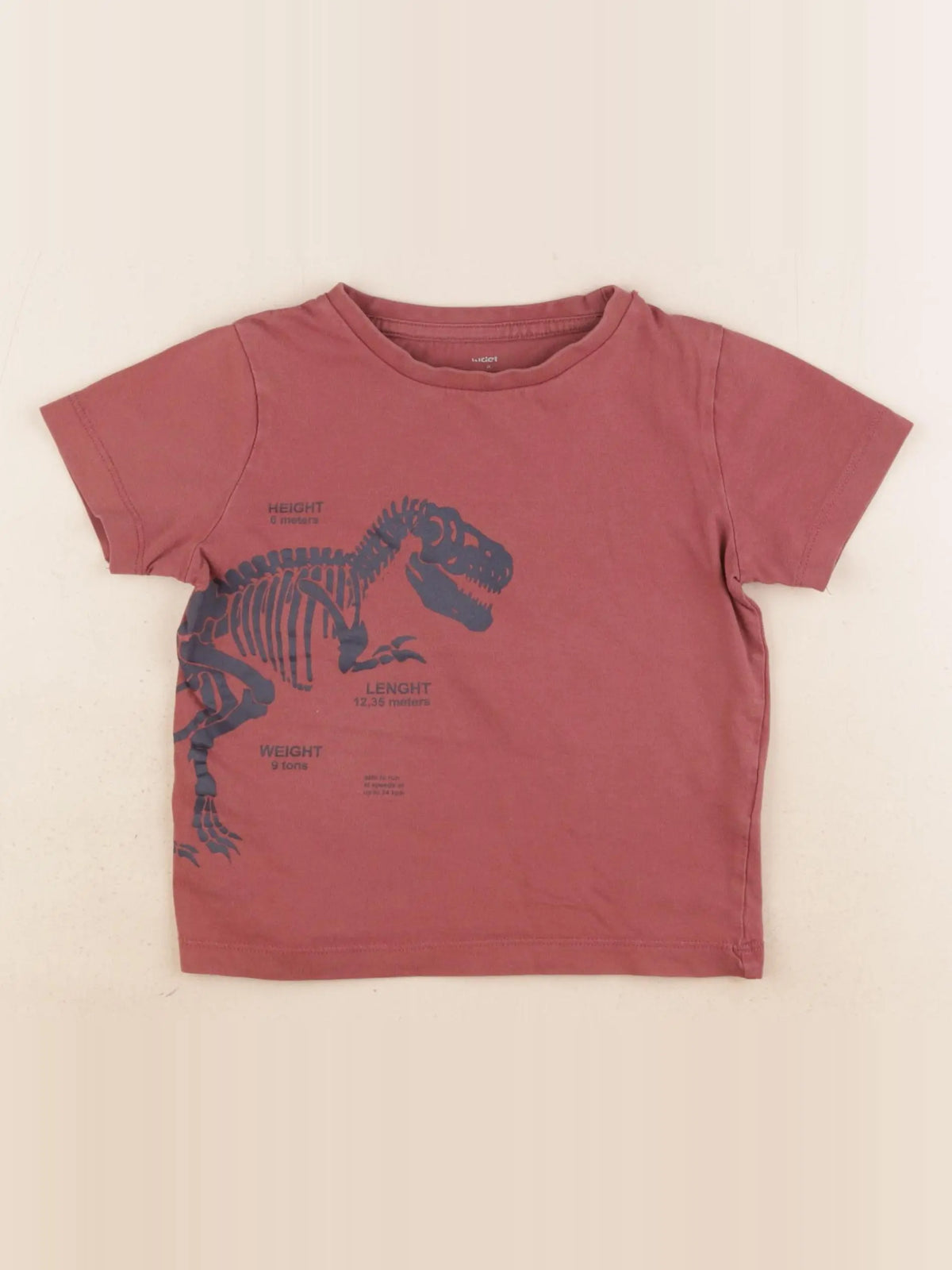 Vertbaudet - tee-shirt rouge - 4 ans