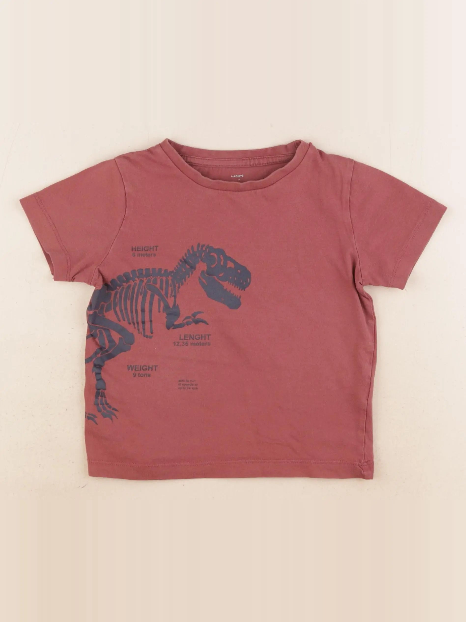 Vertbaudet - tee-shirt rouge - 4 ans